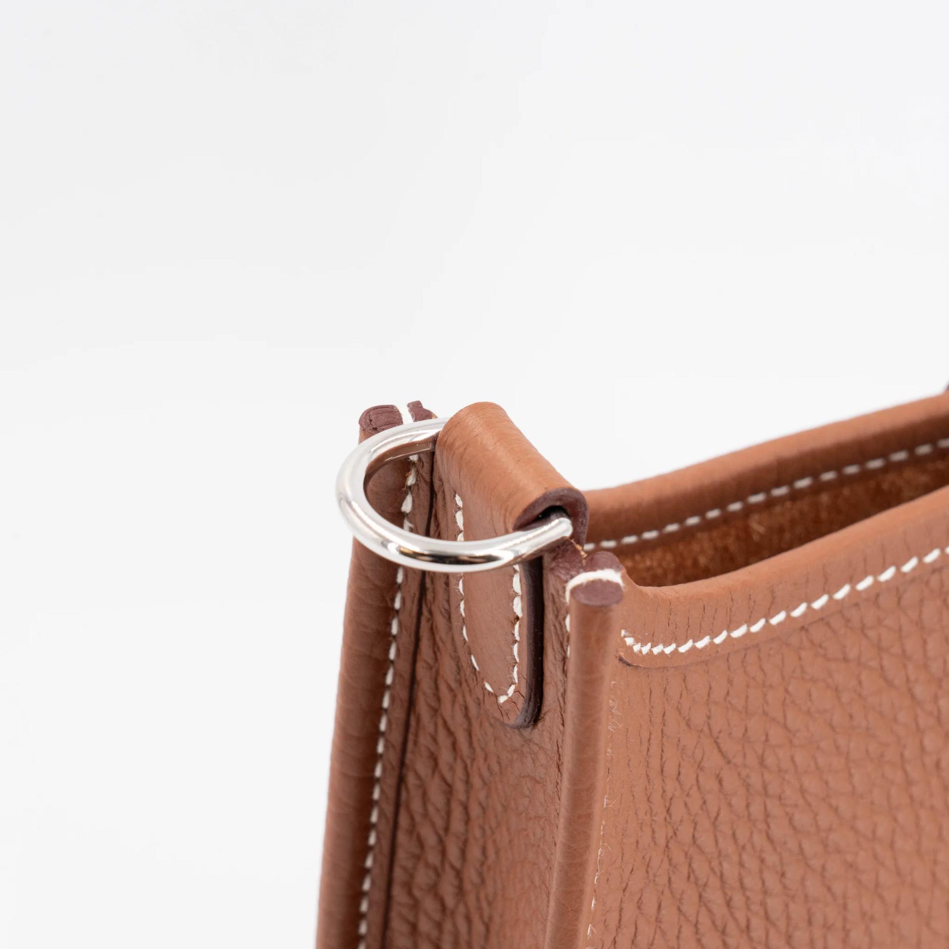 Unused ( Rank NS ) HERMÈS Mini Evelyne 16 Amazone 112cm Gold (37) Clemence Palladium hardware W (2024) - 4