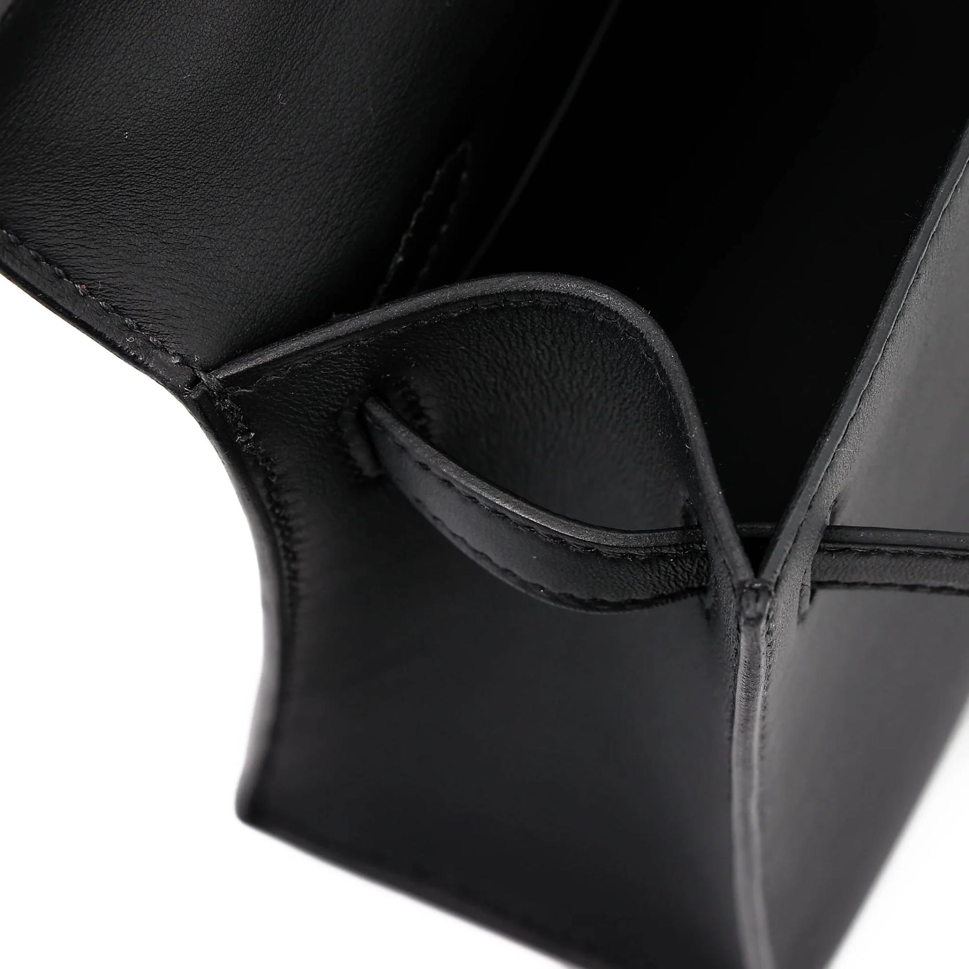Brand New ( Rank N ) HERMÈS Kelly Pochette Noir (89) Swift Palladium hardware G (2026) - 17