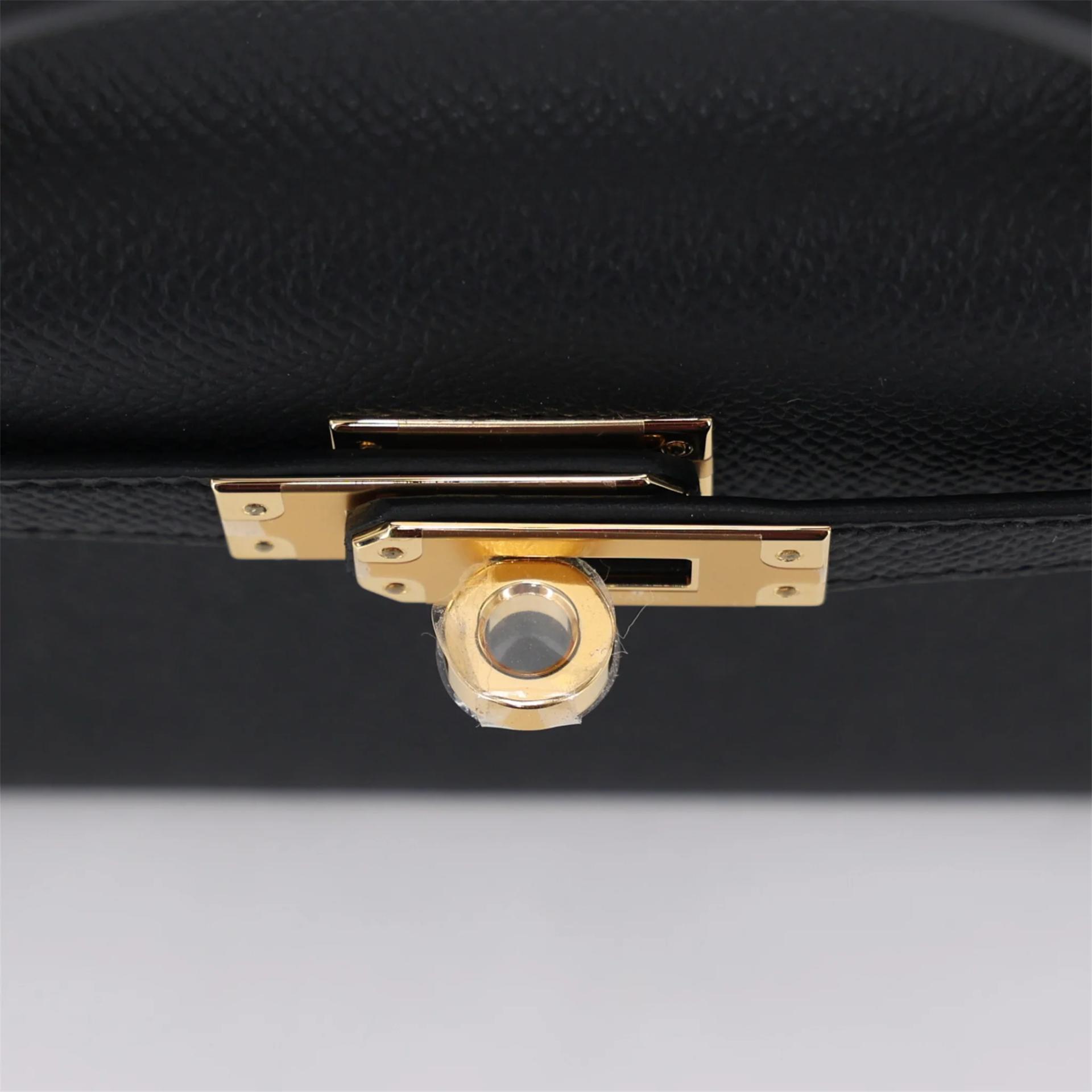 全新 HERMÈS 爱马仕 Mini Kelly 二代 89 黑色 Noir (Black) Epsom牛皮 金扣 G刻 2026年 - 9