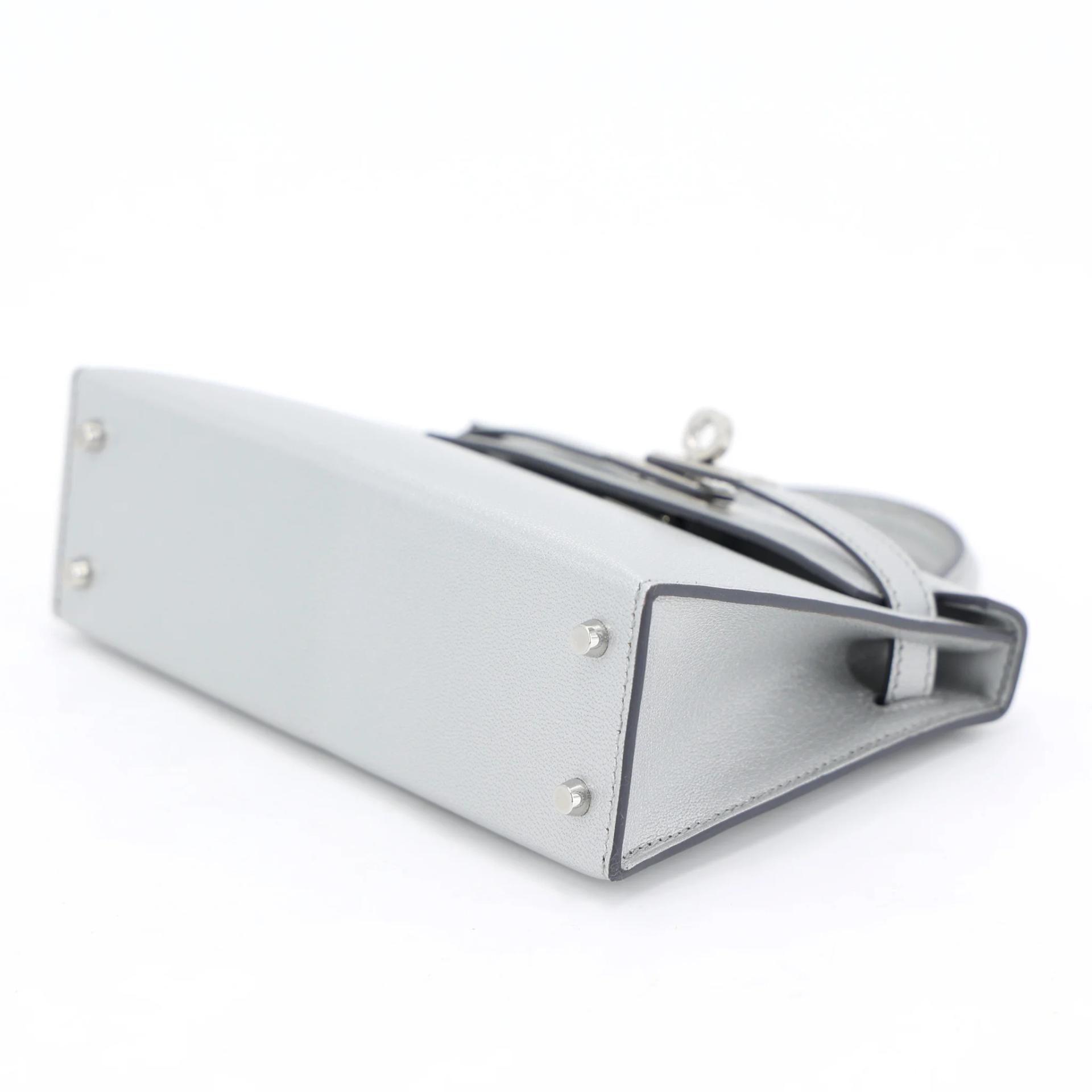 Brand New ( Rank N ) HERMÈS Mini Kelly II Argent (05) Chamkila Palladium hardware K (2025) - 5
