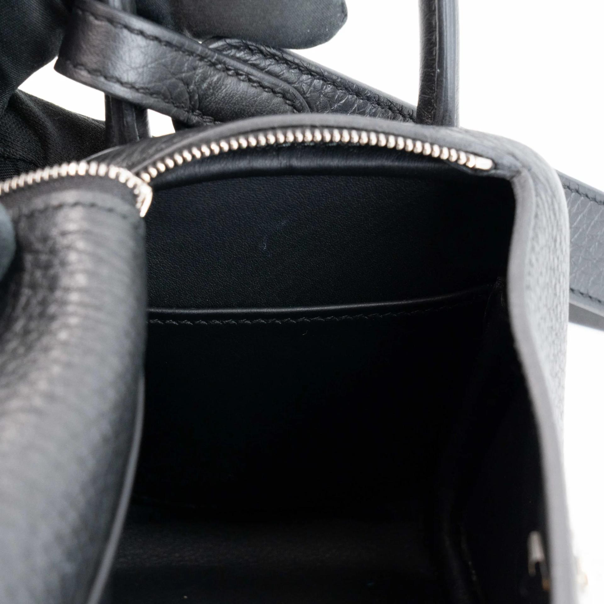 ランク SA HERMÈS エルメス ミニリンディ ブラック (89) トリヨン シルバー金具 K刻印 (2025) - 18
