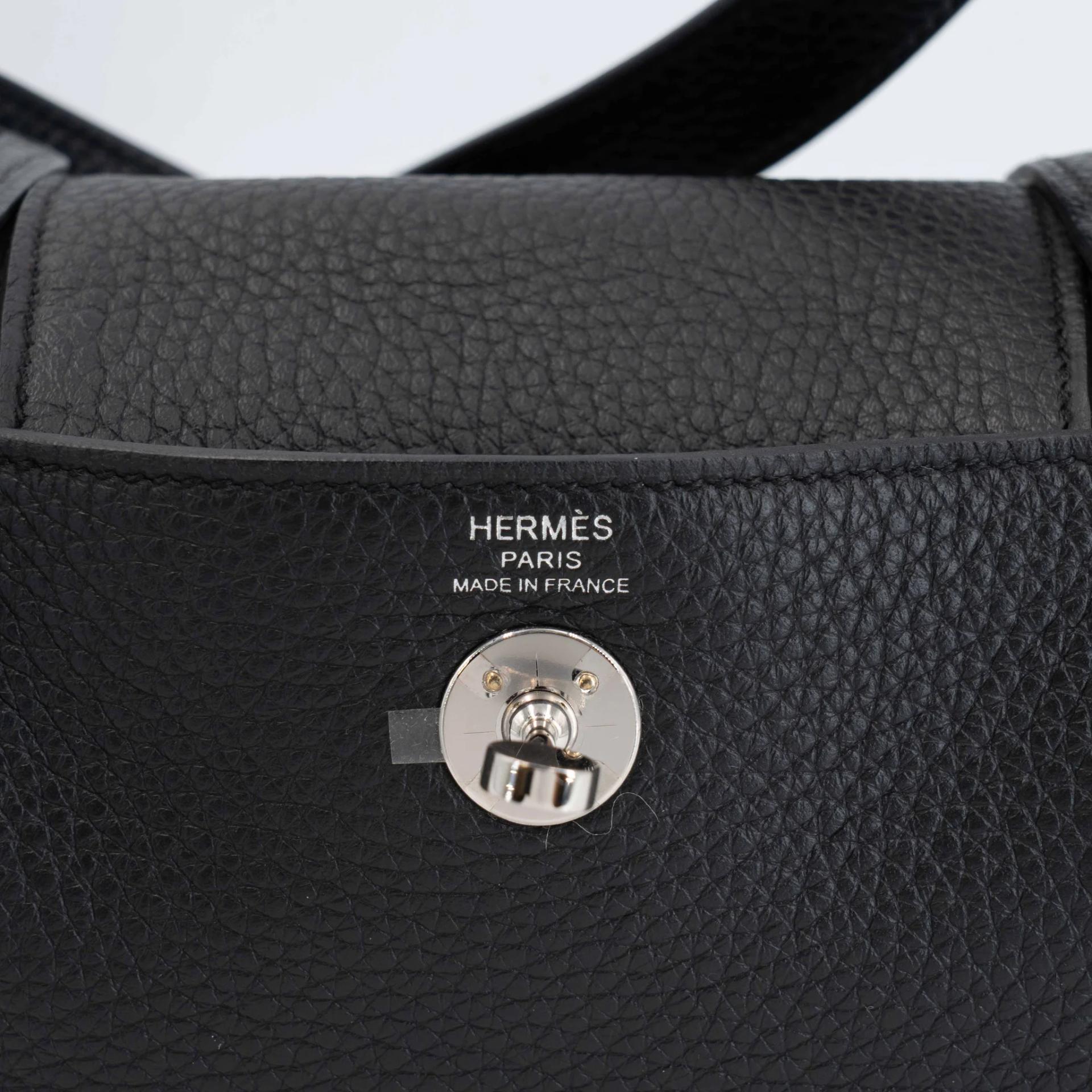 ランク SA HERMÈS エルメス ミニリンディ ブラック (89) トリヨン シルバー金具 K刻印 (2025) - 13