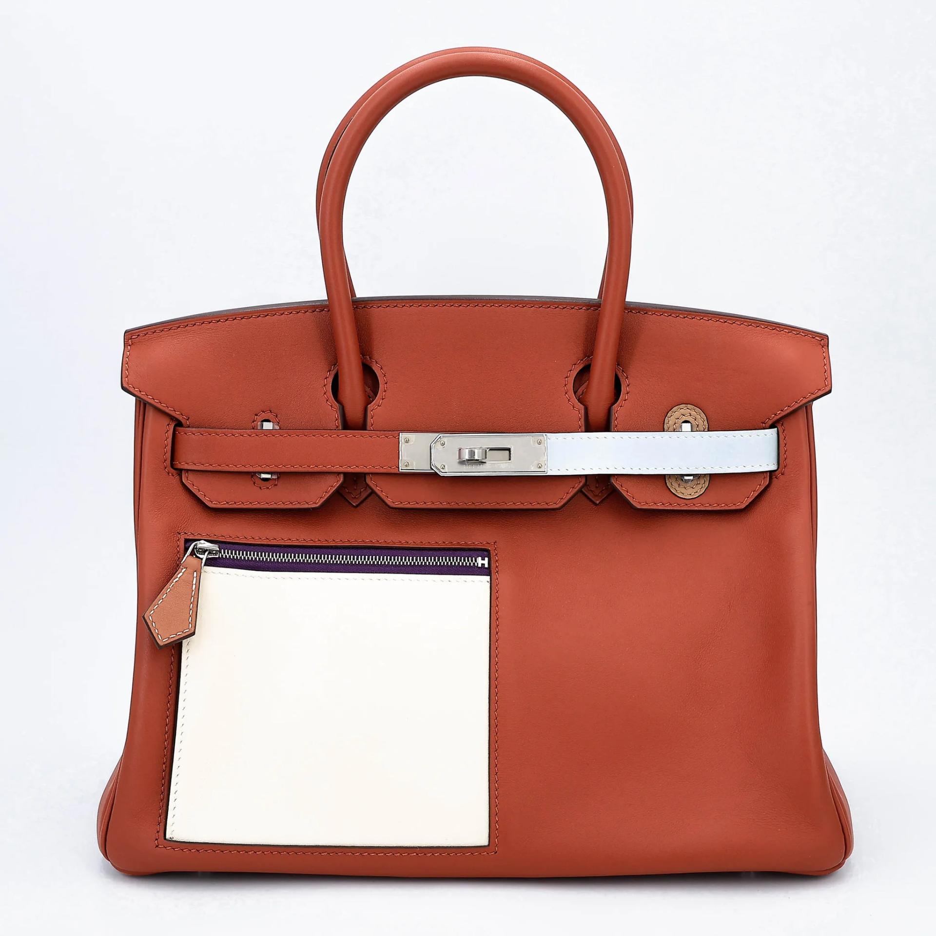 Birkin 30 Colormatic Cuivre (6C) Nata (I2) Bleu Brume (T0) Chai (0M) Lime (9R)