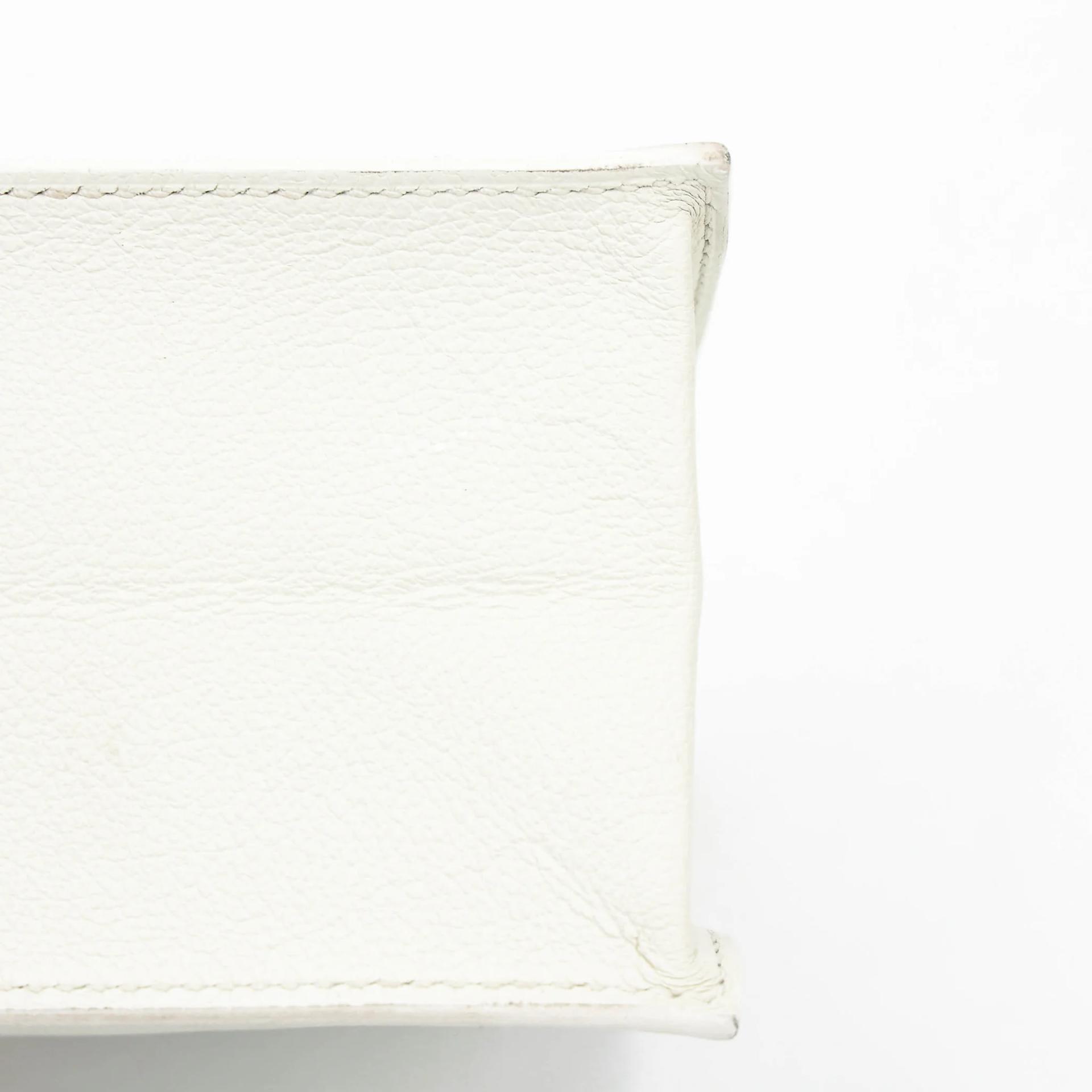 Excellent ( Rank SA ) HERMÈS Kelly Danse New White (0U) Evercolor Gold hardware B (2023) - 11