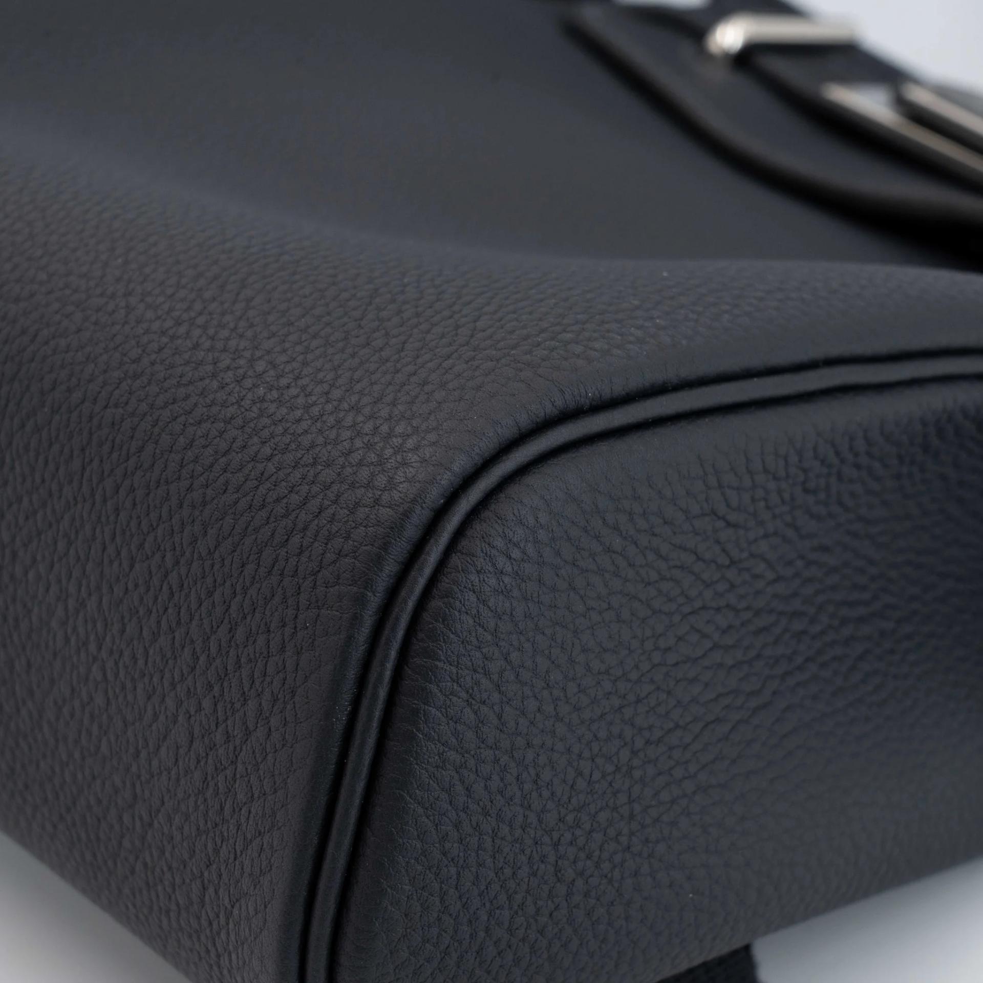 ランク SA HERMÈS エルメス アッカドPM キャバン (3Y) トゴ シルバー金具 B刻印 (2023) - 12