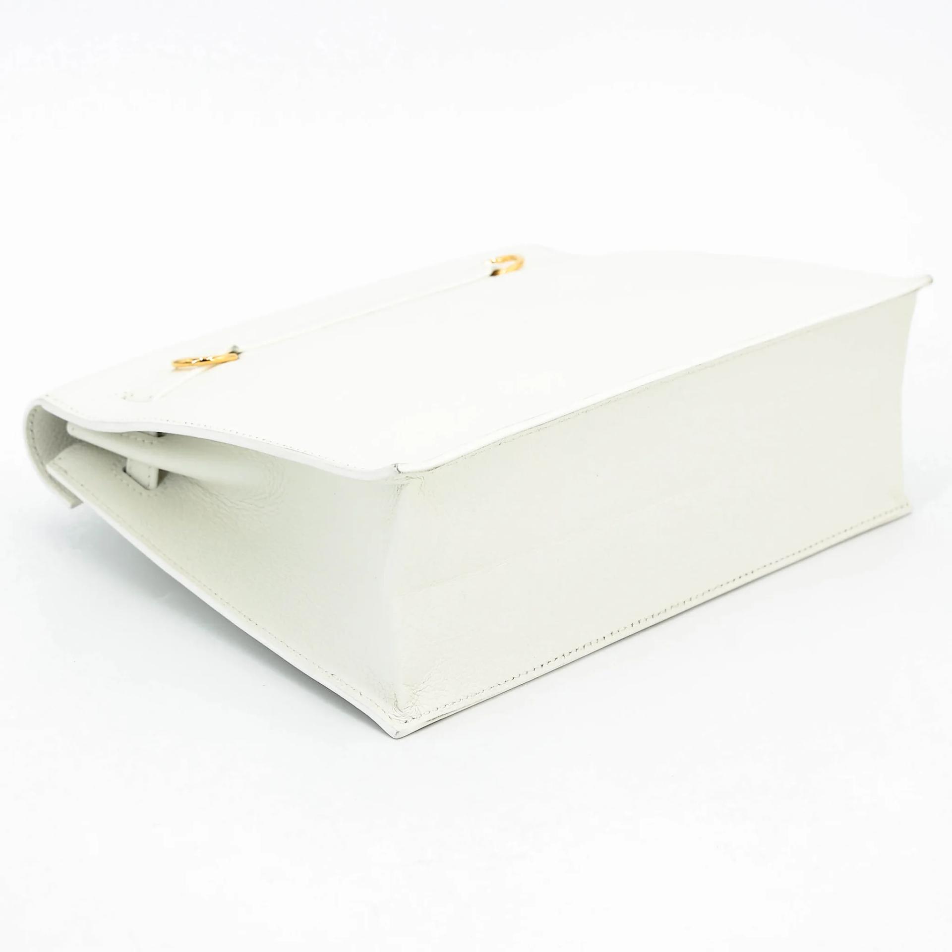 Excellent ( Rank SA ) HERMÈS Kelly Danse New White (0U) Evercolor Gold hardware B (2023) - 6
