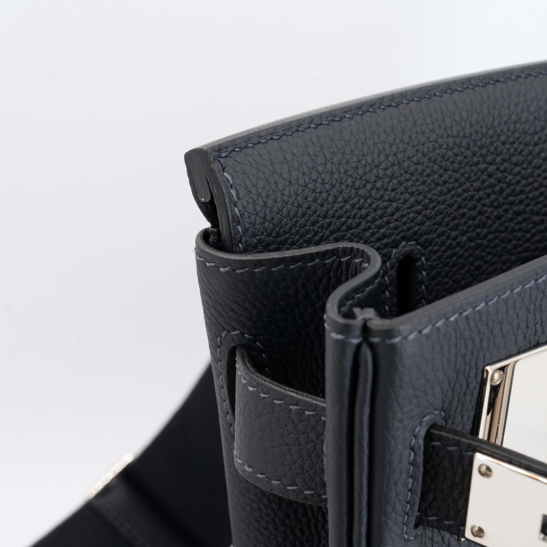 ランク SA HERMÈS エルメス アッカドPM キャバン (3Y) トゴ シルバー金具 B刻印 (2023) - 20