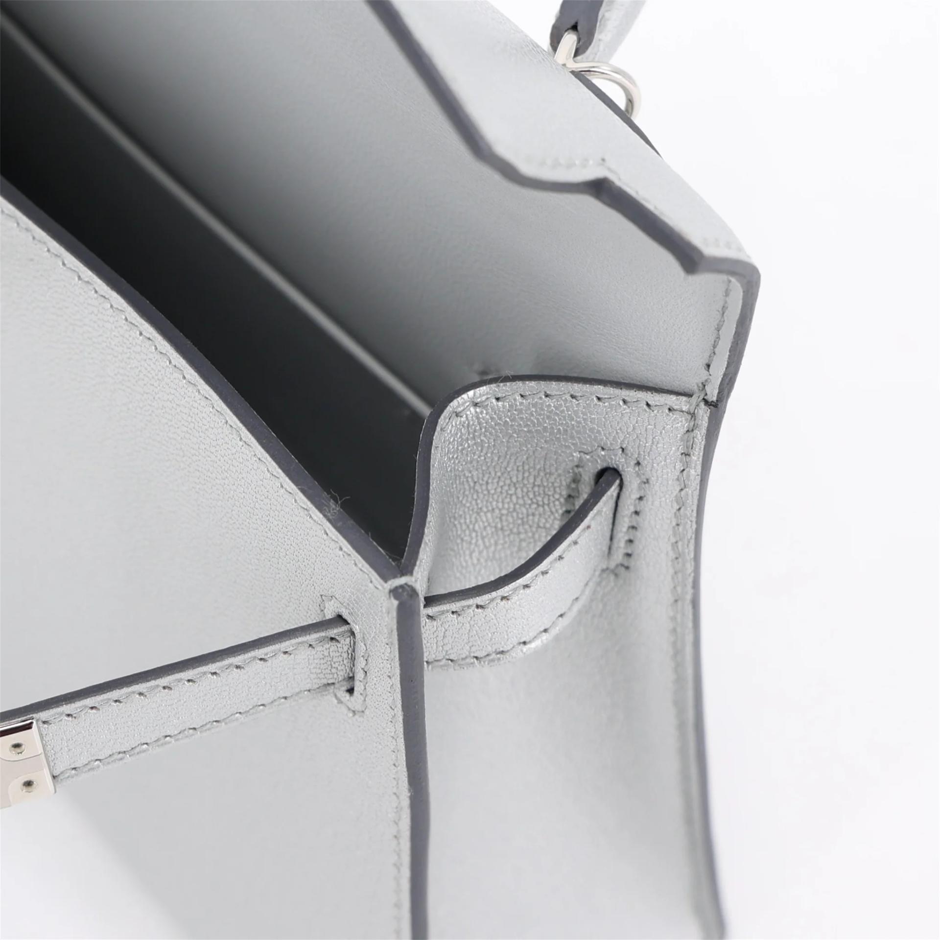 Brand New ( Rank N ) HERMÈS Mini Kelly II Argent (05) Chamkila Palladium hardware K (2025) - 13