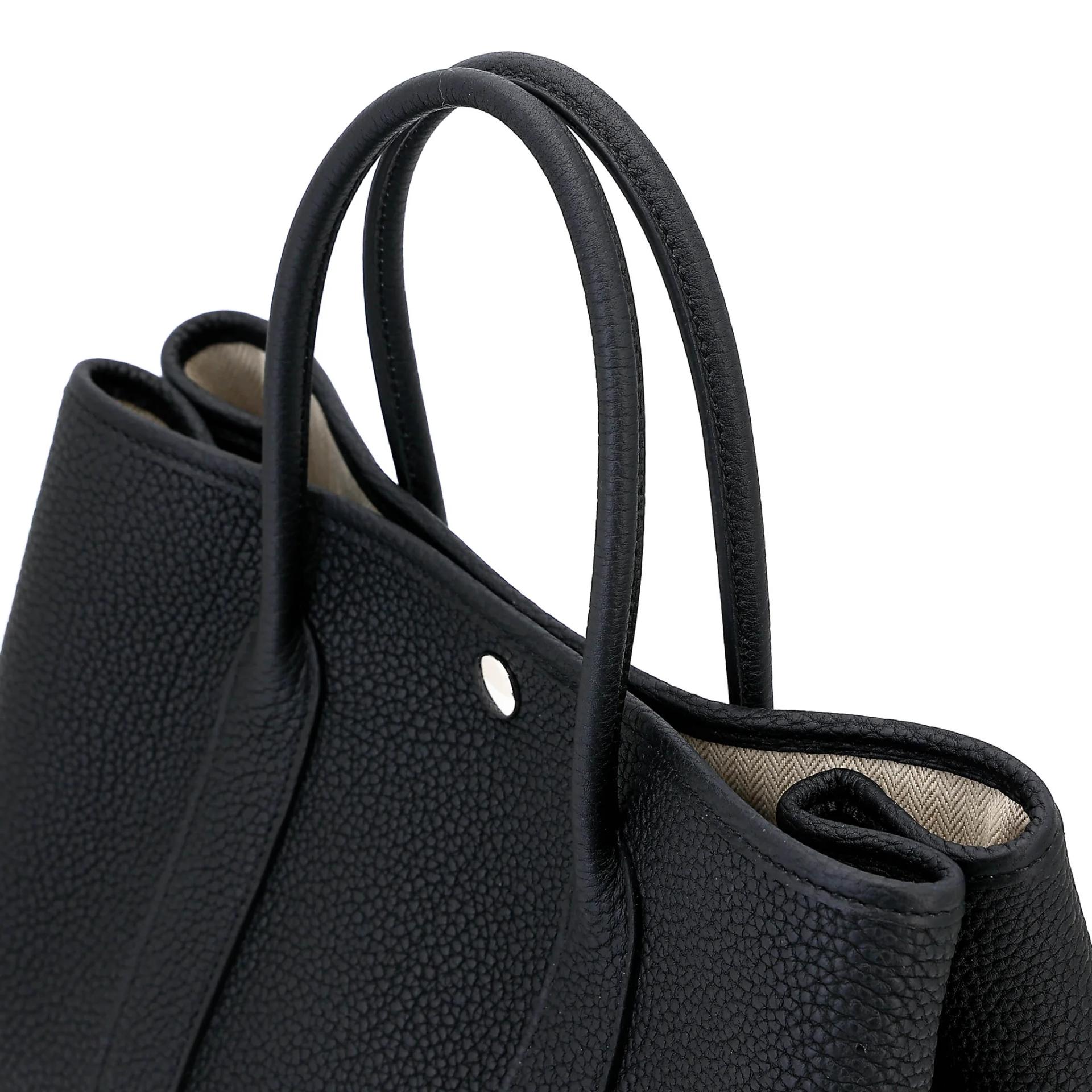 Brand New ( Rank N ) HERMÈS Garden Party TPM Noir (89) Negonda Palladium hardware G (2026) - 3