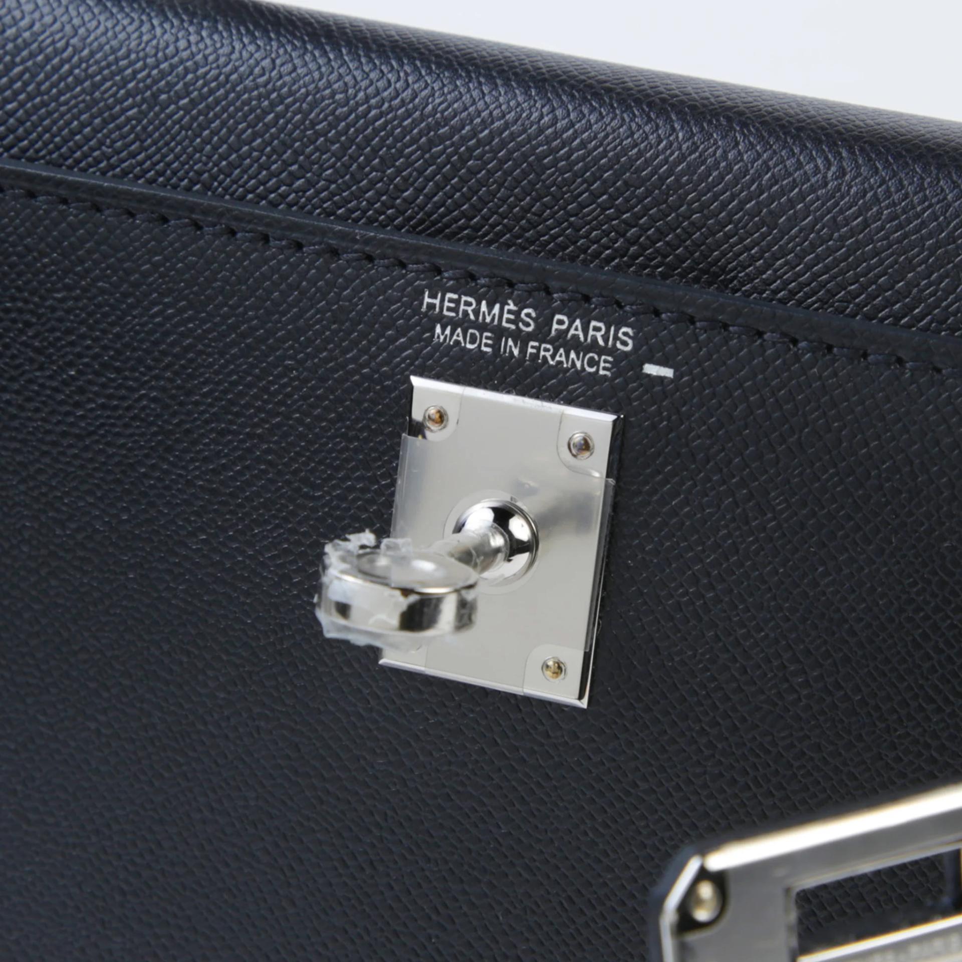 ランク NS 未使用品 HERMÈS エルメス ミニケリー2 タッチ ブラック (89) マダム リザード シルバー金具 W刻印 (2024) - 9