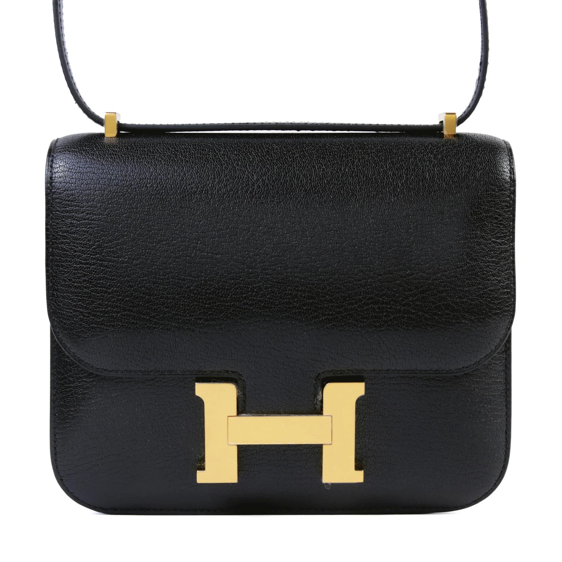 ランク NS 未使用品 HERMÈS エルメス コンスタンス ミニ 19 ミラー ブラック (89) シェーブルシャムキラ ゴールド金具 G刻印 (2026) - 1