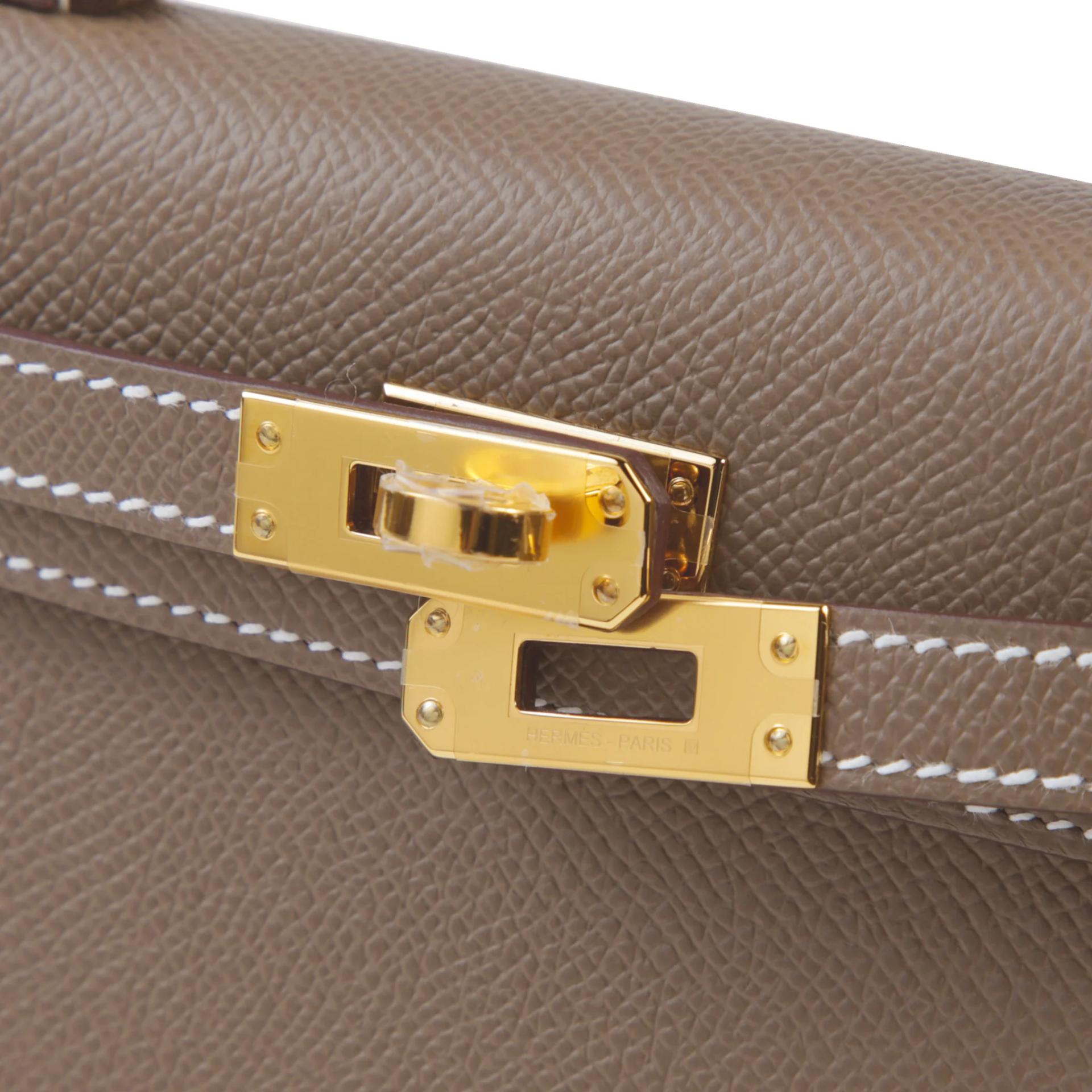 ランク N 新品 HERMÈS エルメス ミニケリー2 エトゥープ (18) エプソン ゴールド金具 G刻印 (2026) - 8
