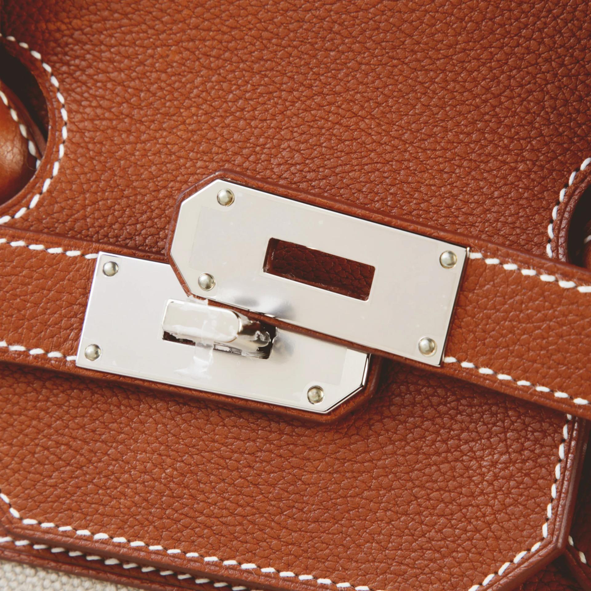 ランク NS 未使用品 HERMÈS エルメス オータクロア40 フォーブ (34) バレニア フォーブル キャンバス シルバー金具 K刻印 (2025) - 8