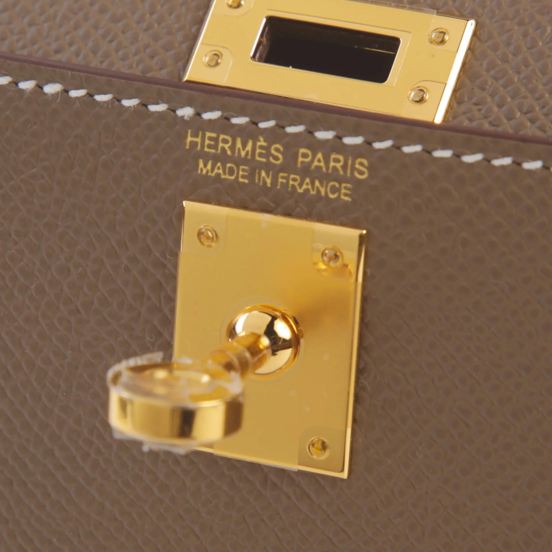 ランク N 新品 HERMÈS エルメス ミニケリー2 エトゥープ (18) エプソン ゴールド金具 G刻印 (2026) - 9