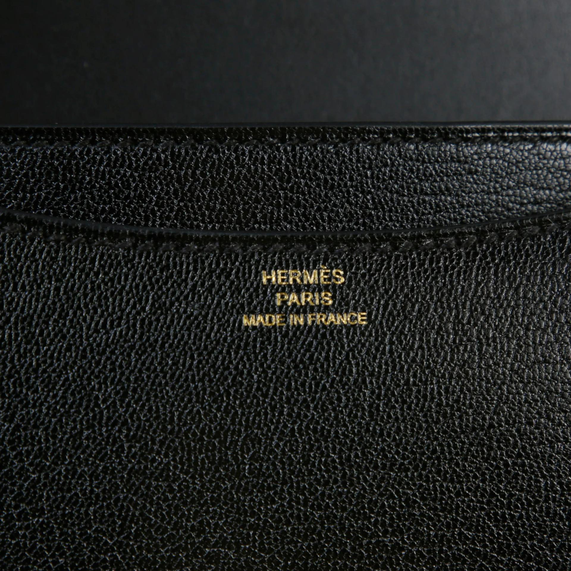 ランク NS 未使用品 HERMÈS エルメス コンスタンス ミニ 19 ミラー ブラック (89) シェーブルシャムキラ ゴールド金具 G刻印 (2026) - 10