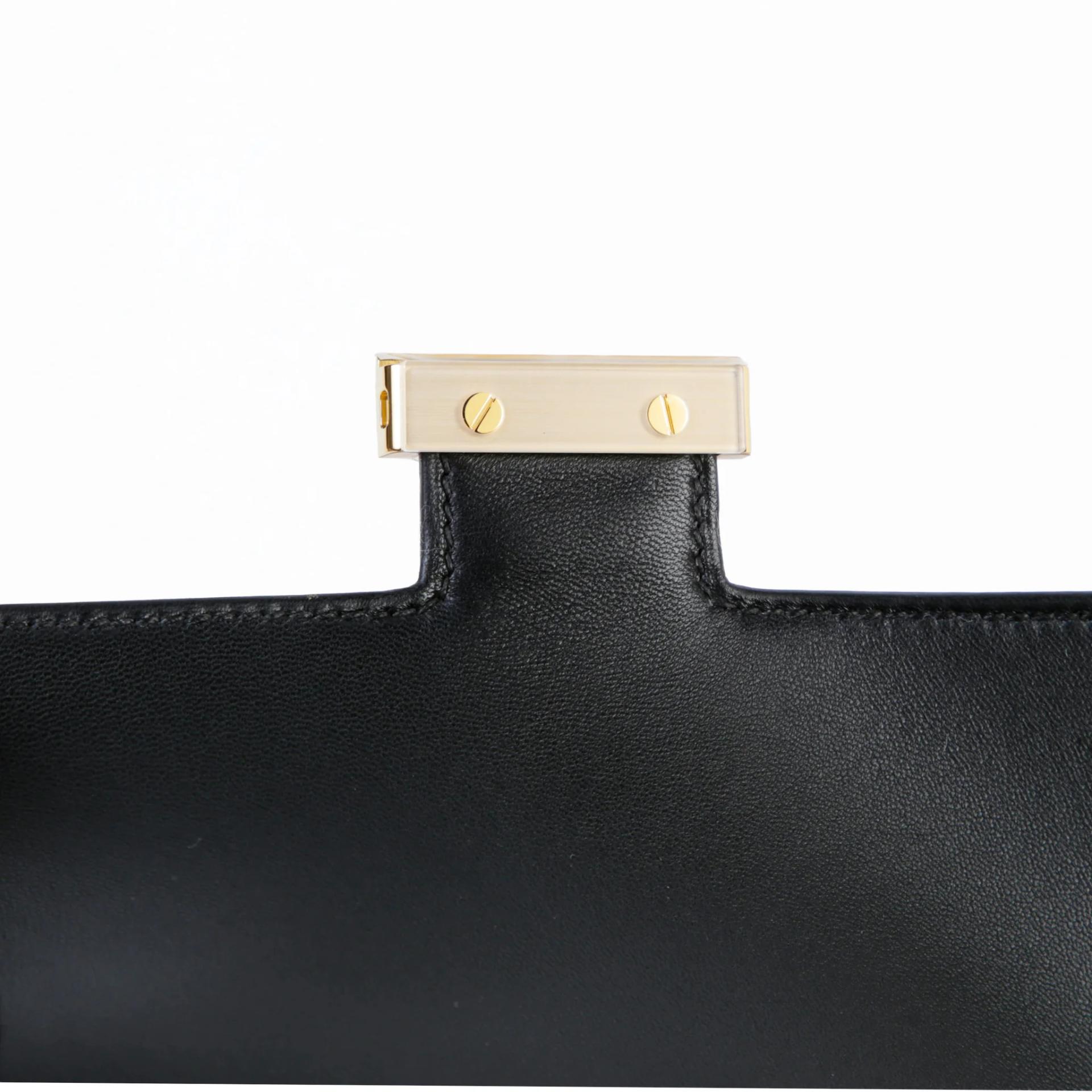 ランク NS 未使用品 HERMÈS エルメス コンスタンス ミニ 19 ミラー ブラック (89) シェーブルシャムキラ ゴールド金具 G刻印 (2026) - 9