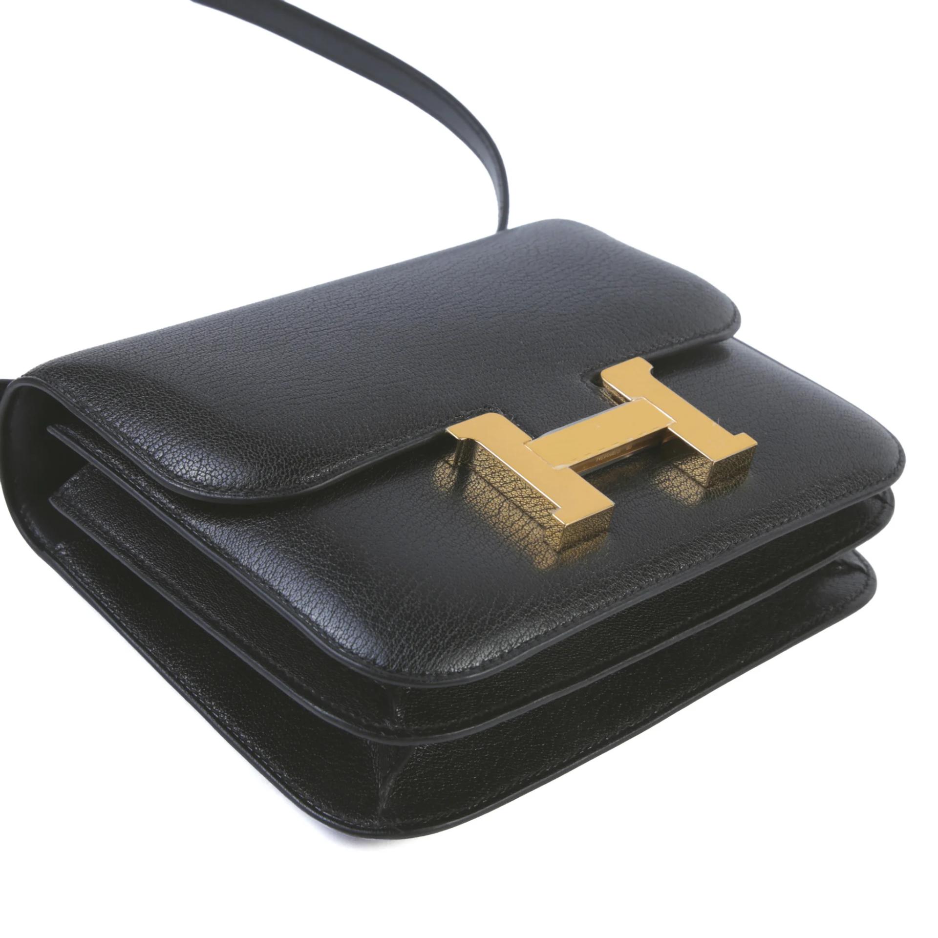 ランク NS 未使用品 HERMÈS エルメス コンスタンス ミニ 19 ミラー ブラック (89) シェーブルシャムキラ ゴールド金具 G刻印 (2026) - 4