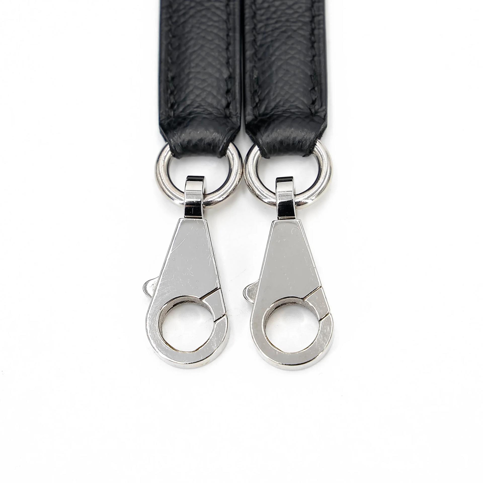 Good ( Rank AB) HERMÈS Kelly 25 Sellier Noir (89) Epsom Palladium hardware Z (2021) - 36
