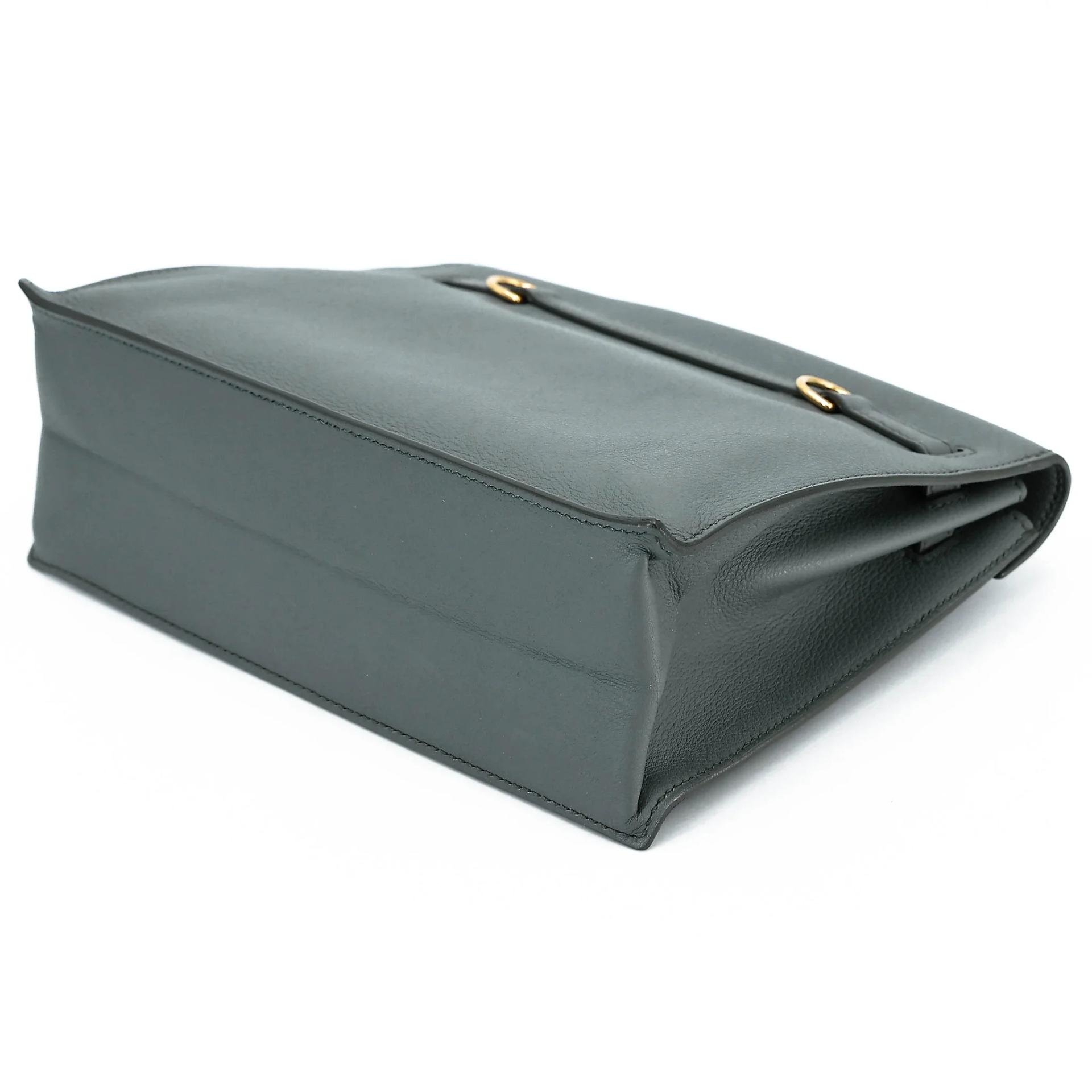 Very Good ( Rank A) HERMÈS Kelly Danse Vert Amande (63) Evercolor Gold hardware D (2019) - 5