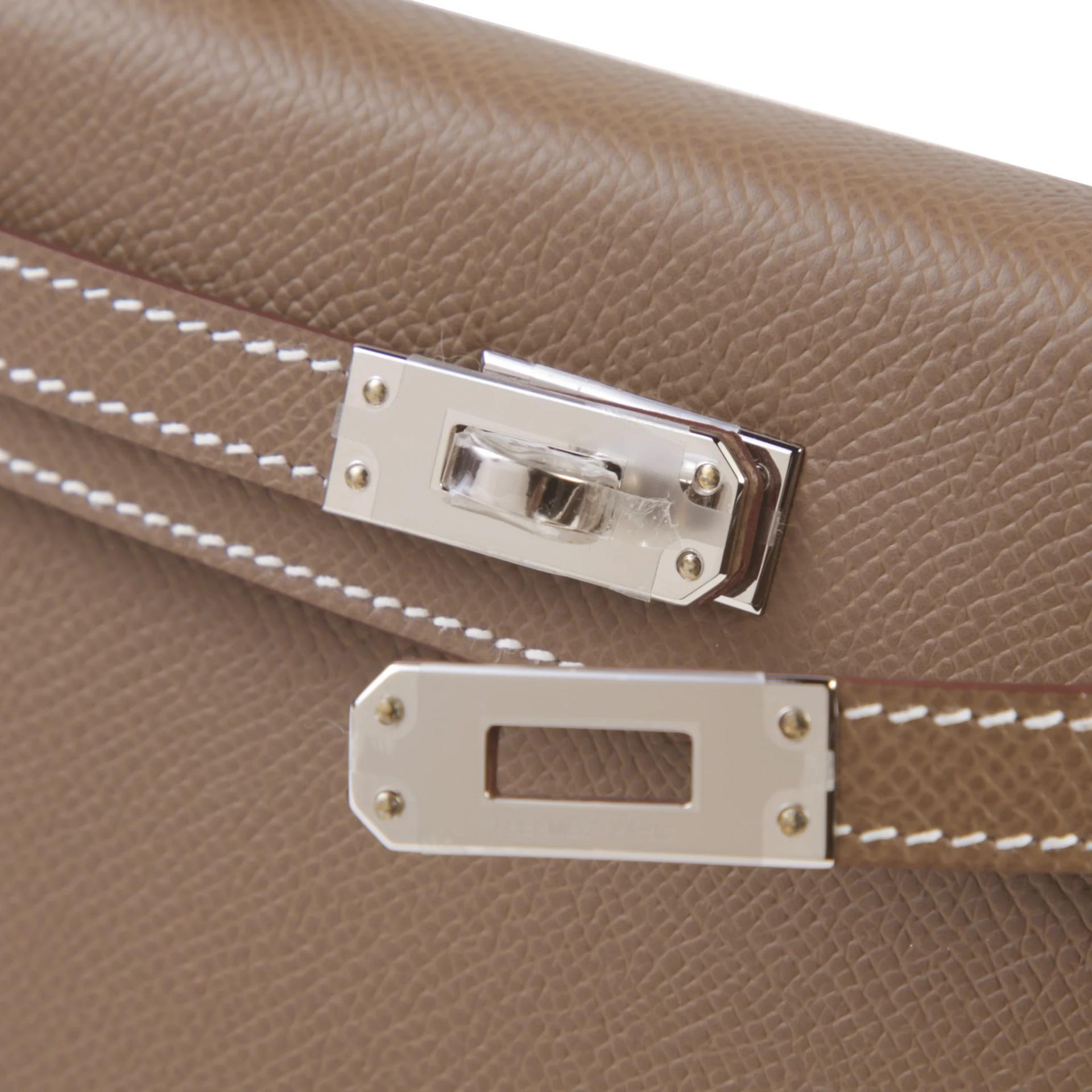 ランク N 新品 HERMÈS エルメス ミニケリー2 エトゥープ (18) エプソン シルバー金具 G刻印 (2026) - 8