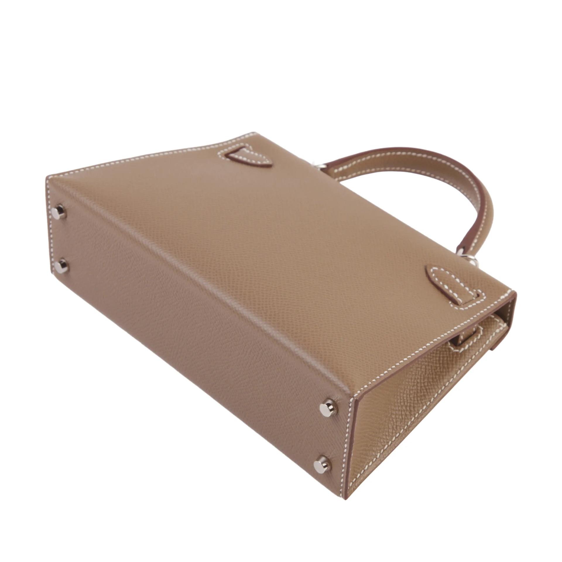 ランク N 新品 HERMÈS エルメス ミニケリー2 エトゥープ (18) エプソン シルバー金具 G刻印 (2026) - 7