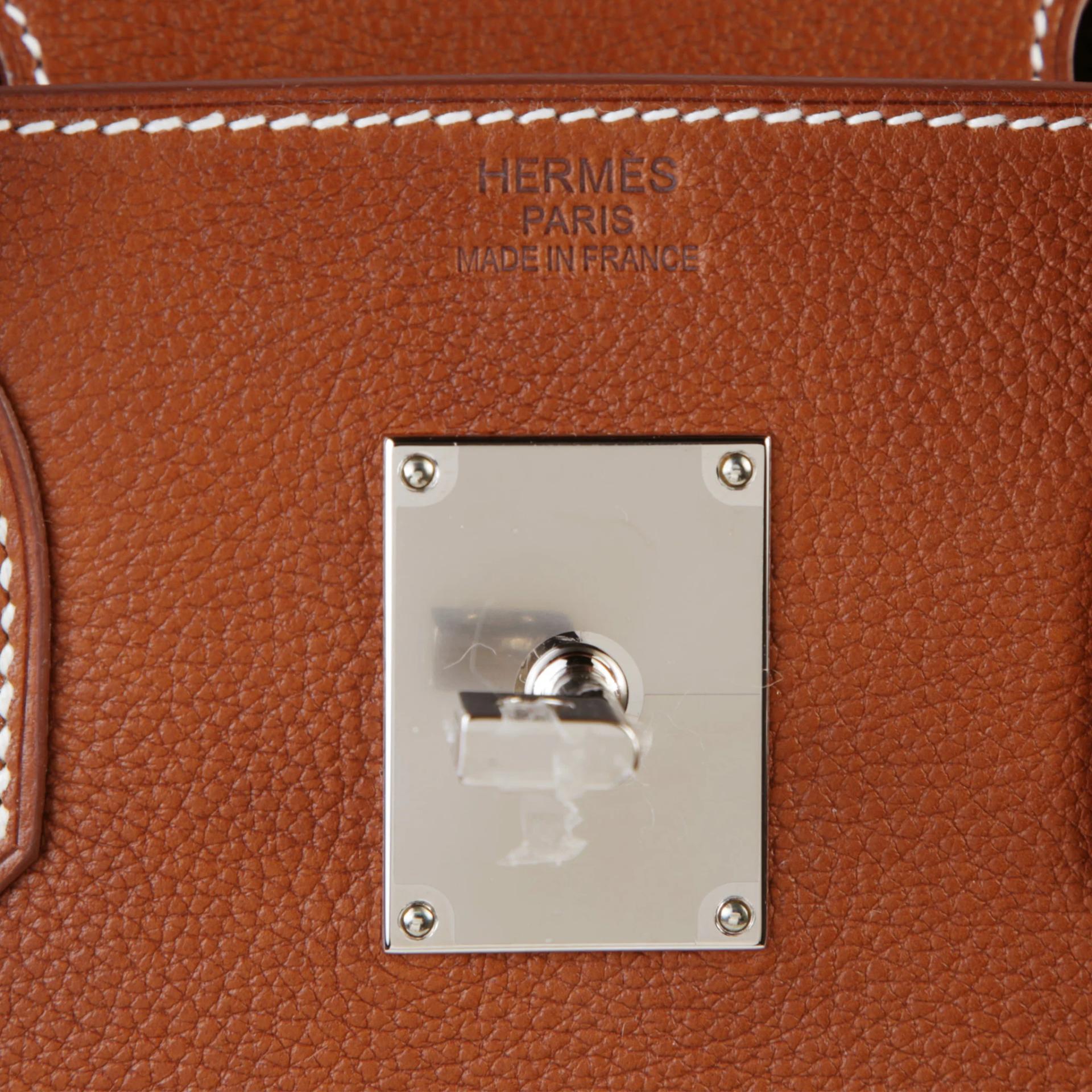 ランク NS 未使用品 HERMÈS エルメス オータクロア40 フォーブ (34) バレニア フォーブル キャンバス シルバー金具 K刻印 (2025) - 10