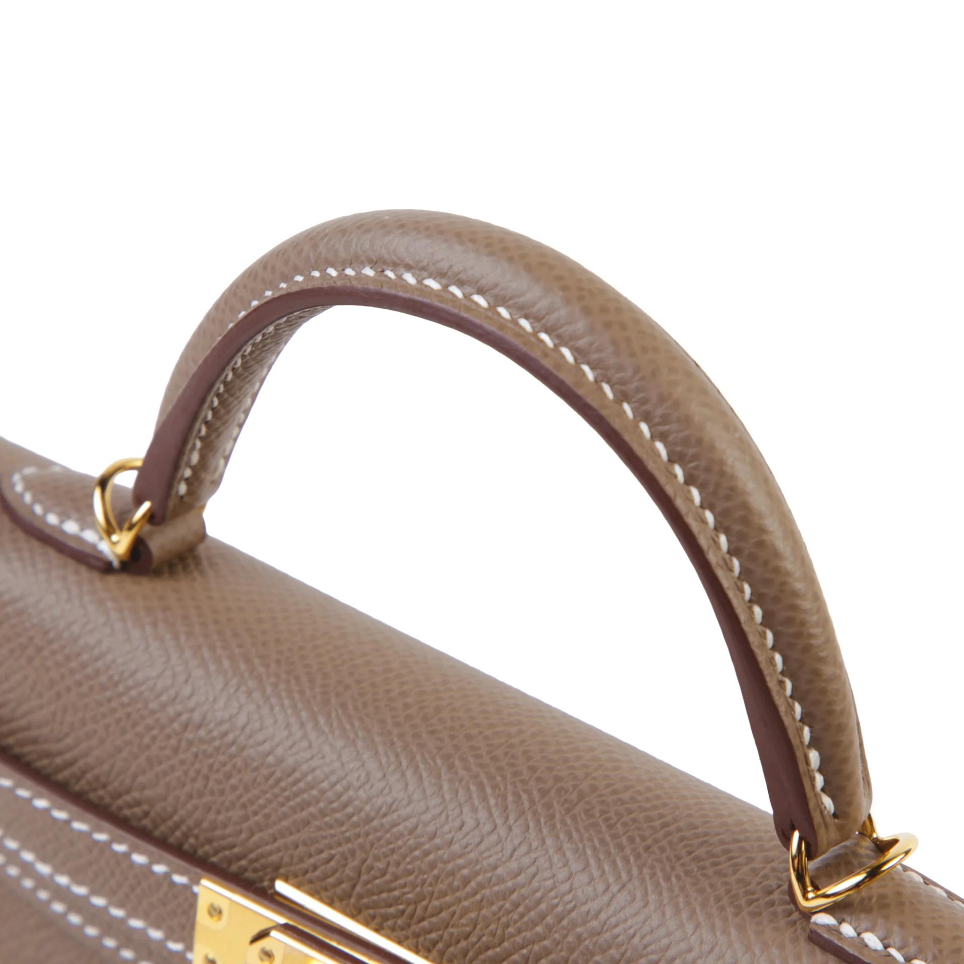 ランク N 新品 HERMÈS エルメス ミニケリー2 エトゥープ (18) エプソン ゴールド金具 G刻印 (2026) - 3