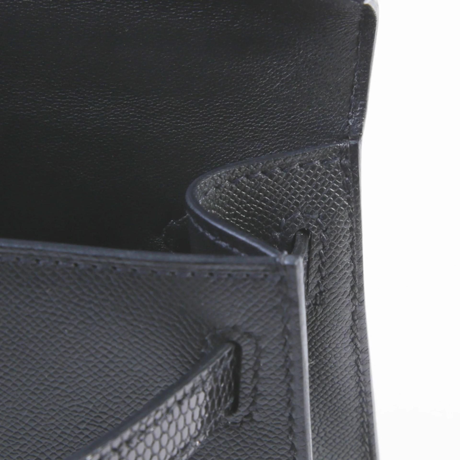 ランク NS 未使用品 HERMÈS エルメス ミニケリー2 タッチ ブラック (89) マダム リザード シルバー金具 W刻印 (2024) - 10