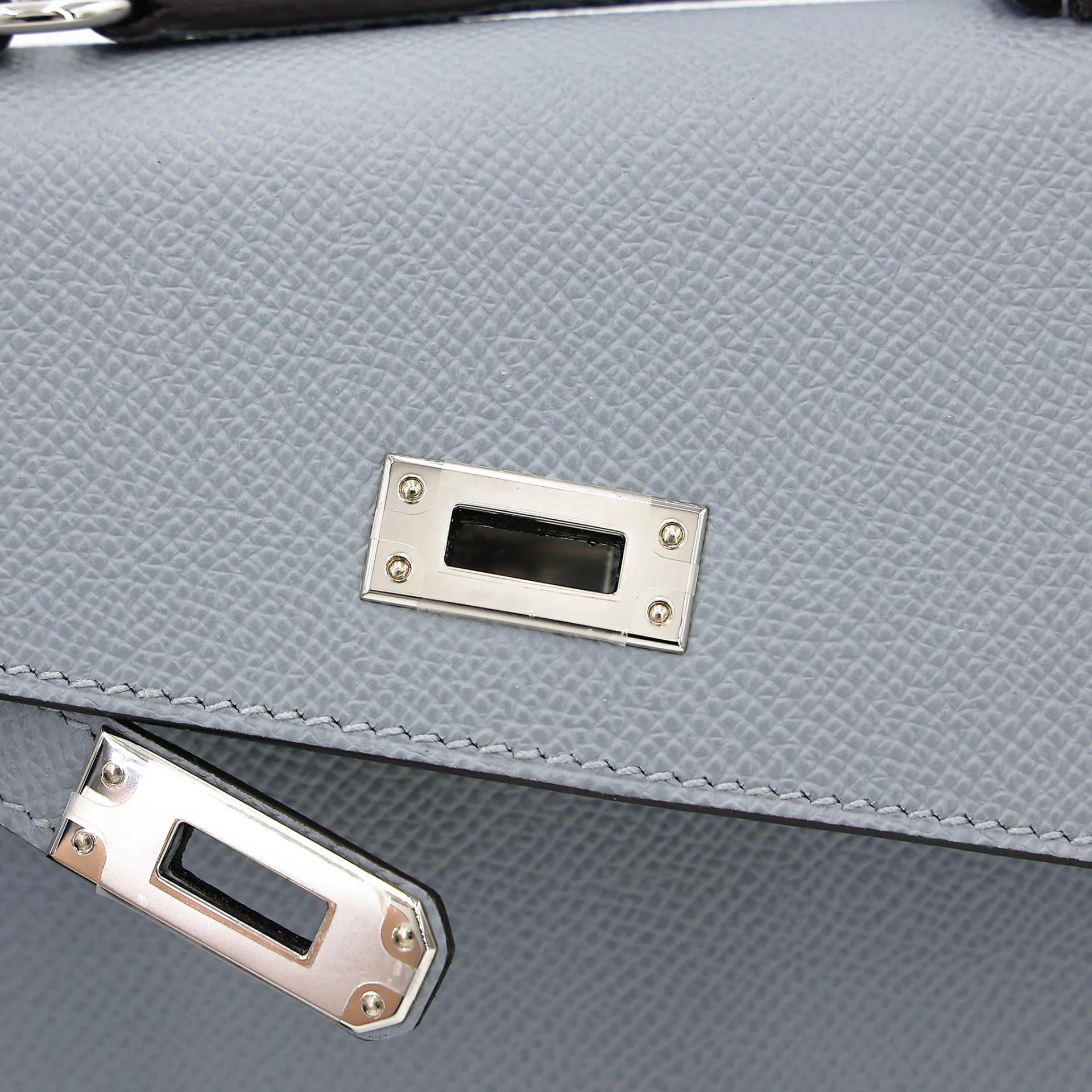 ランク SA HERMÈS エルメス 限定品 ケリー20 無秩序 グリパンタン (P0) エプソン シルバー金具 K刻印 (2025) - 21