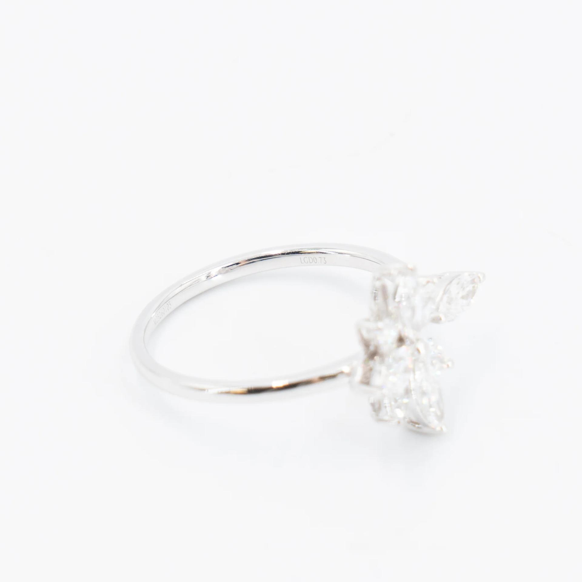 Brand New ( Rank N ) Mira MIRA Lumière Star PINKY RING White Gold 18K White Gold - 4