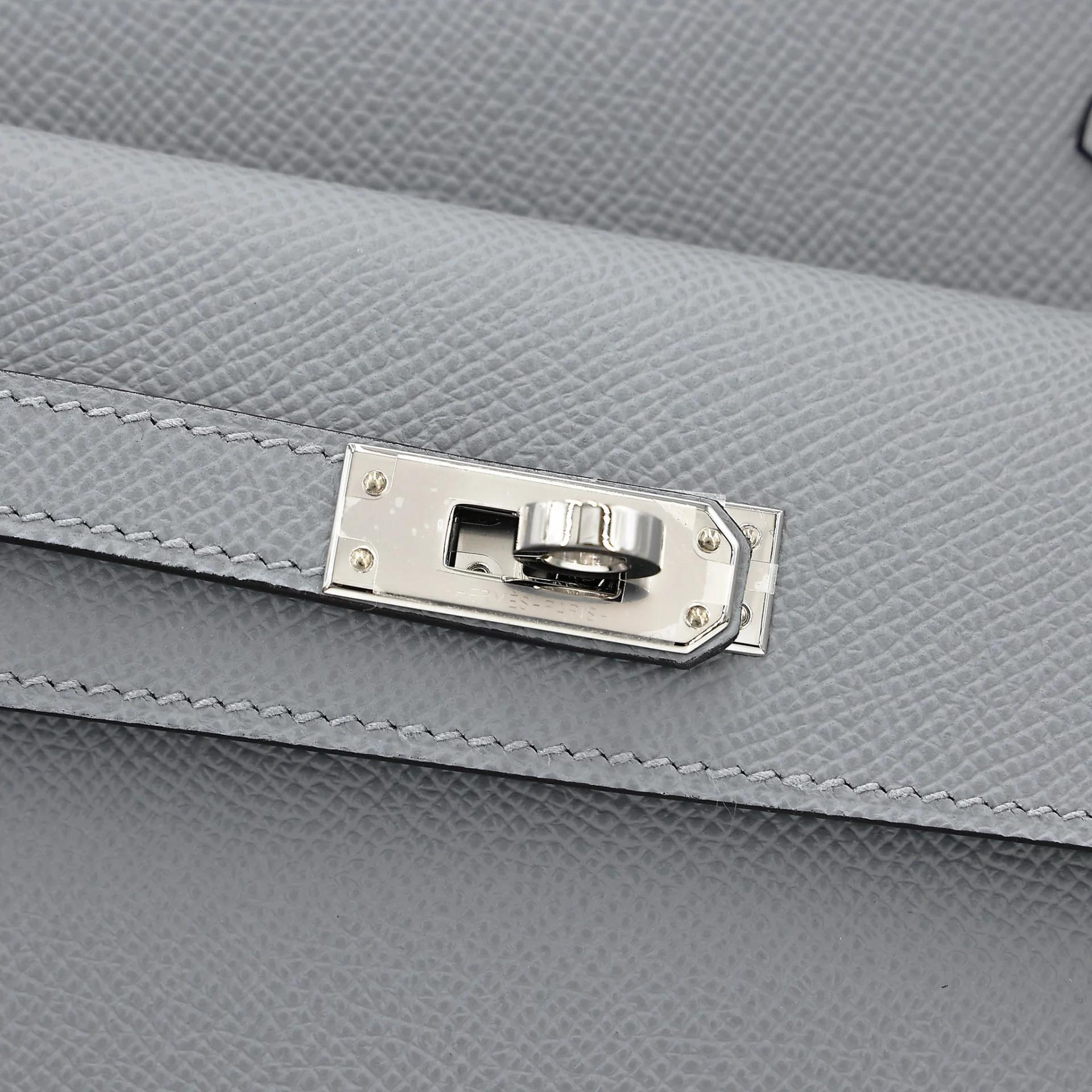 ランク SA HERMÈS エルメス 限定品 ケリー20 無秩序 グリパンタン (P0) エプソン シルバー金具 K刻印 (2025) - 9