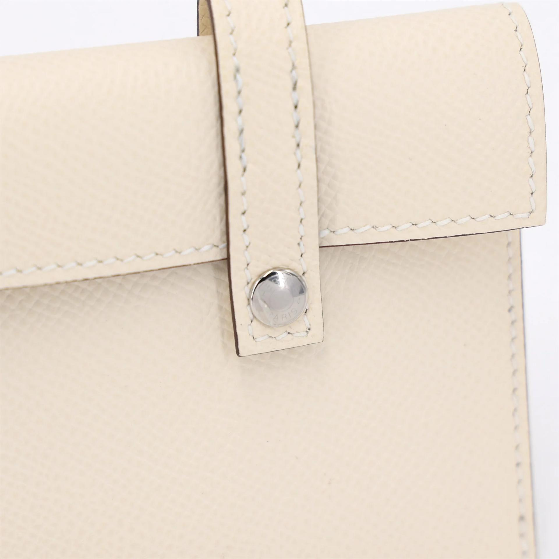 Excellent ( Rank SA ) HERMÈS Limited Edition Kelly Doll Picto Mauve Sylvestre (X9) Chai (0M) Lime (9R) Nata (I2) Epsom Palladium hardware W (2024) - 20