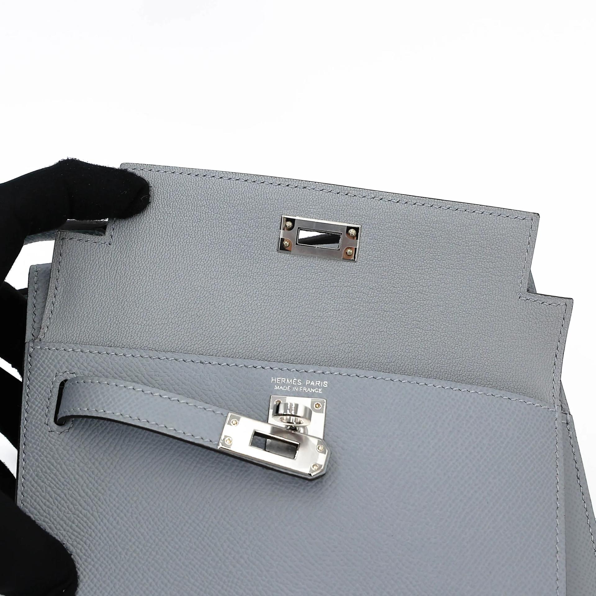 ランク SA HERMÈS エルメス 限定品 ケリー20 無秩序 グリパンタン (P0) エプソン シルバー金具 K刻印 (2025) - 14