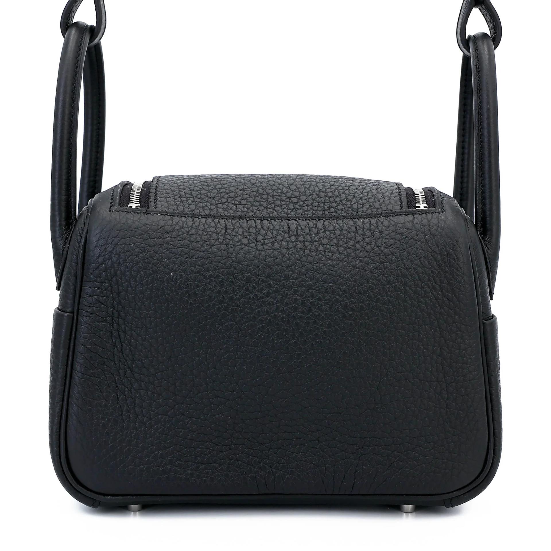 Brand New ( Rank N ) HERMÈS Mini Lindy II Noir (89) Clemence Palladium hardware G (2026) - 2