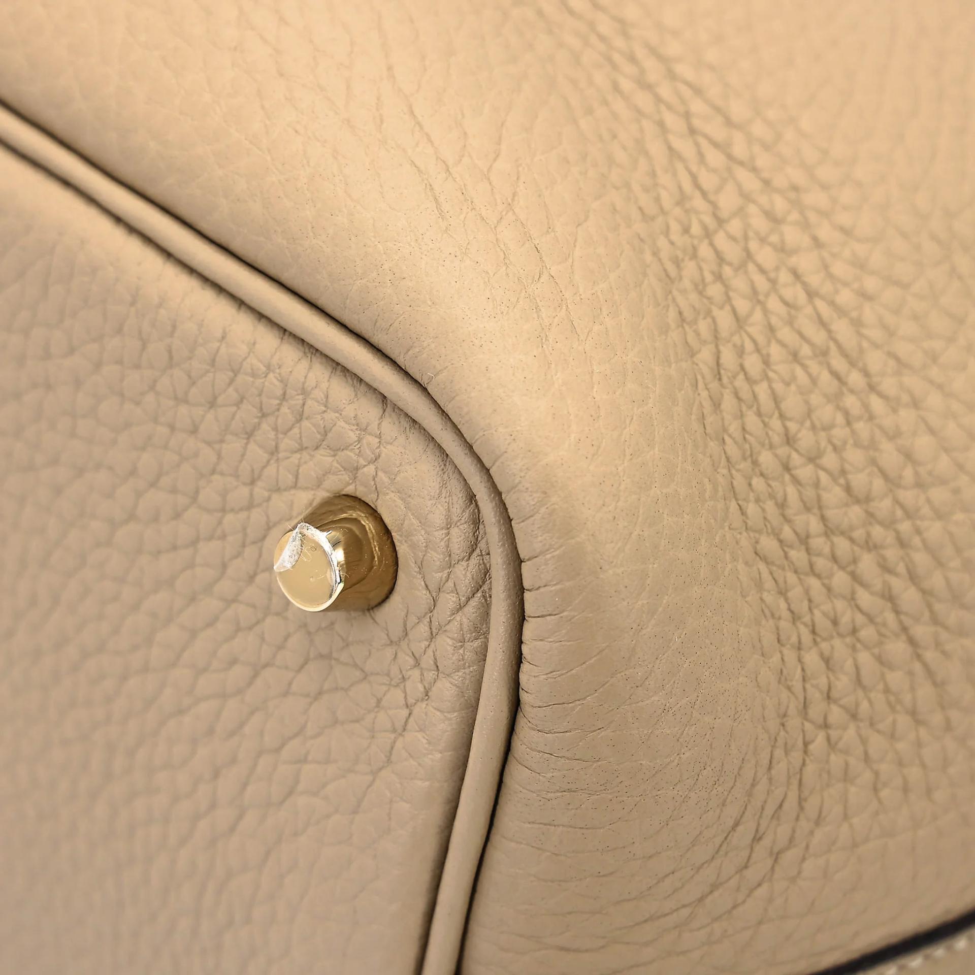 Excellent ( Rank SA ) HERMÈS Picotin Lock PM Trench (S2) Clemence Gold hardware K (2025) - 7