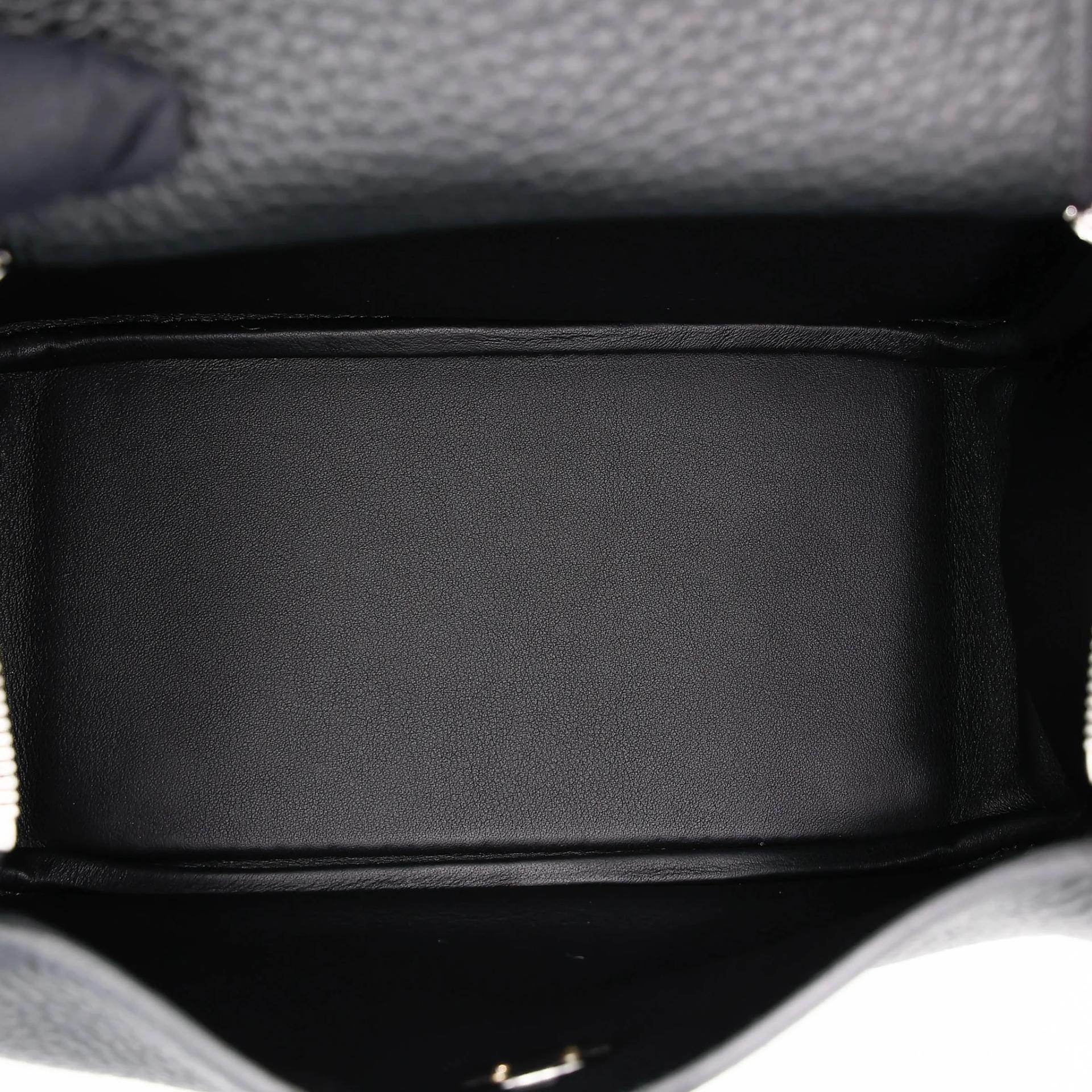 Brand New ( Rank N ) HERMÈS Mini Lindy II Noir (89) Clemence Palladium hardware G (2026) - 15