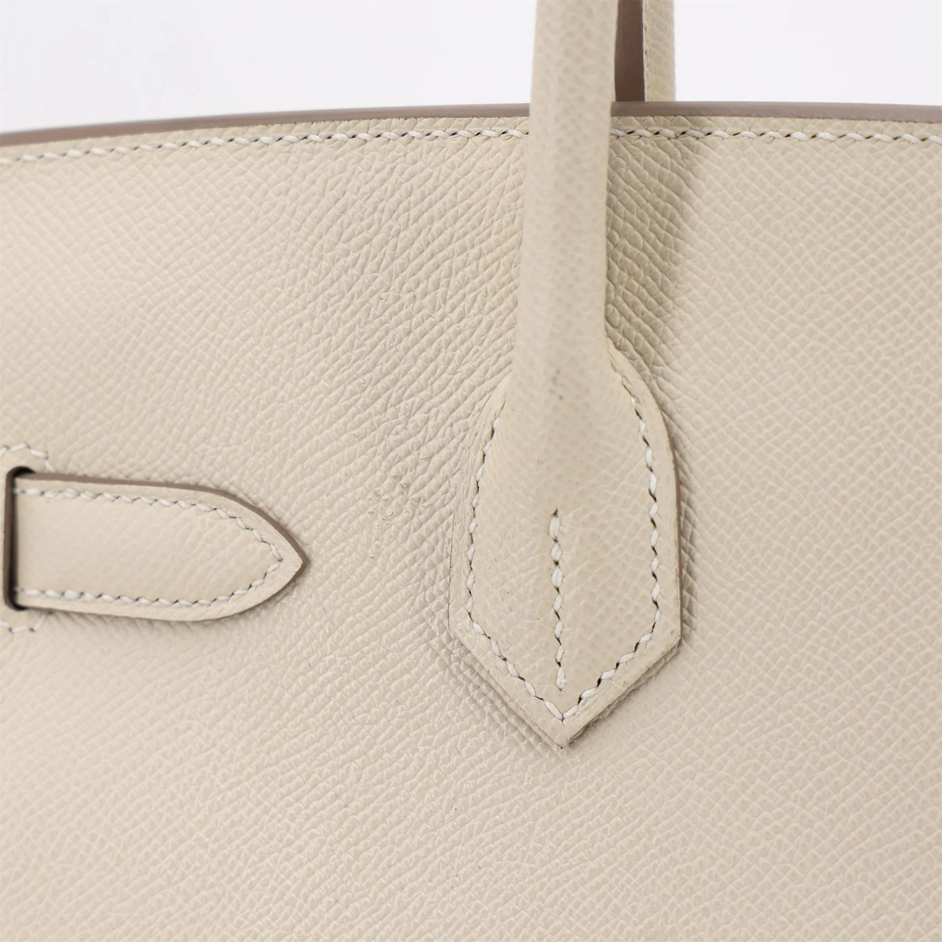Very Good ( Rank A) HERMÈS Birkin 30 Craie (10) Epsom Gold hardware B (2023) - 20