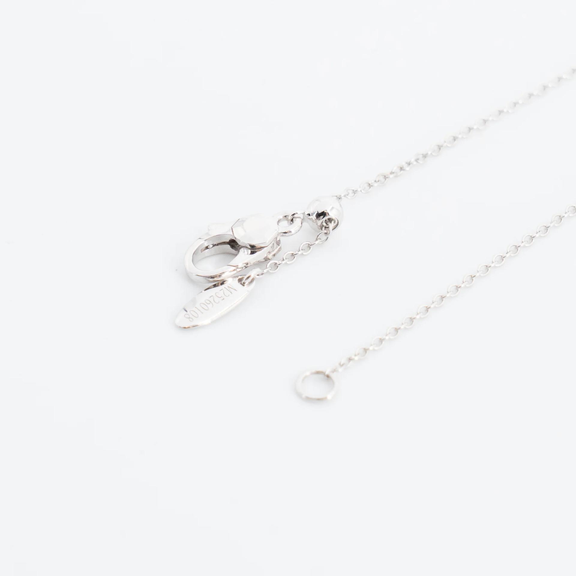 Brand New ( Rank N ) Mira MIRA Lumiere Star Necklace Blue 18K White Gold - 7