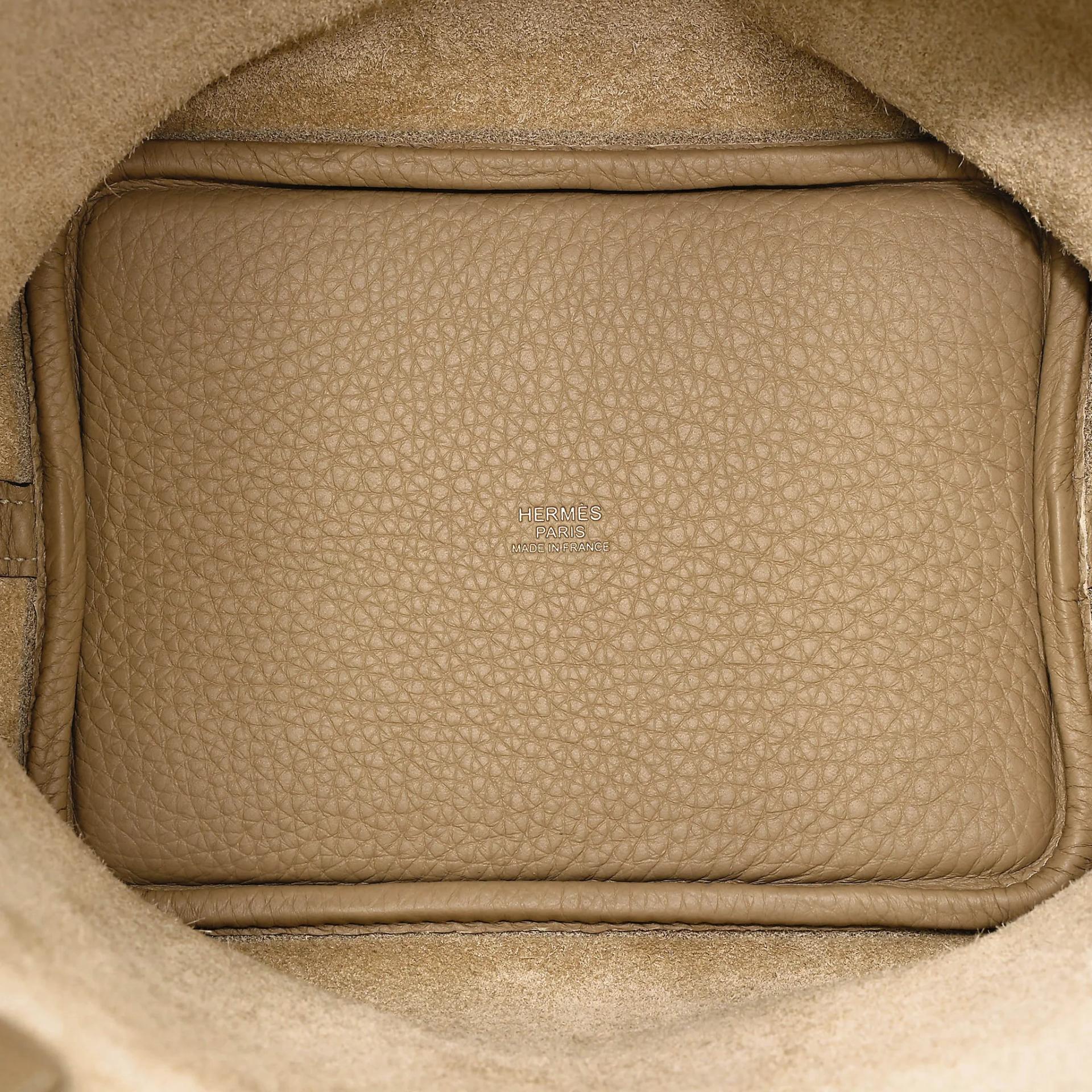 Excellent ( Rank SA ) HERMÈS Picotin Lock PM Trench (S2) Clemence Gold hardware K (2025) - 19
