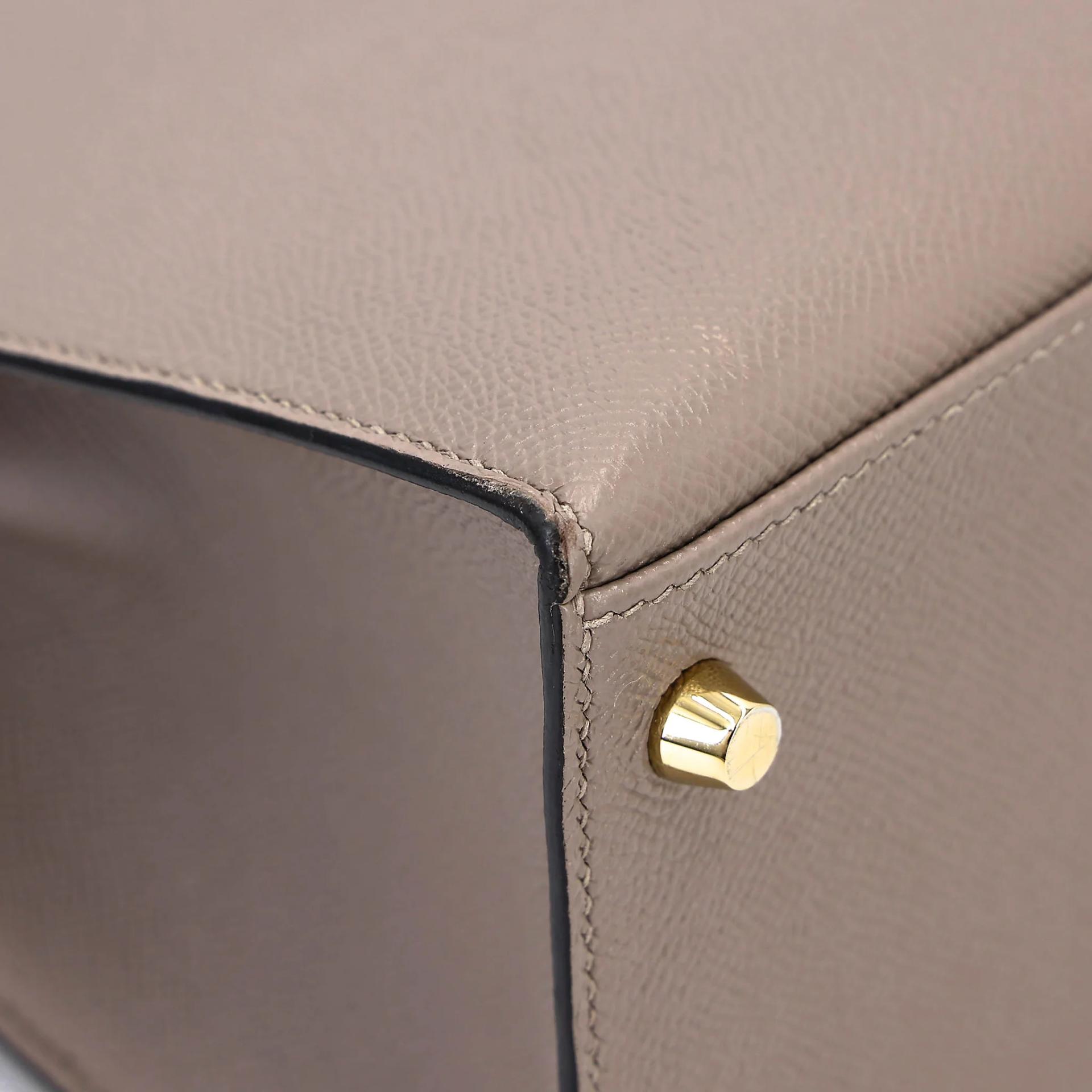Very Good ( Rank A) HERMÈS Kelly 28 Seliier Gris Asphalte (M8) Epsom Gold hardware C (2018) - 19