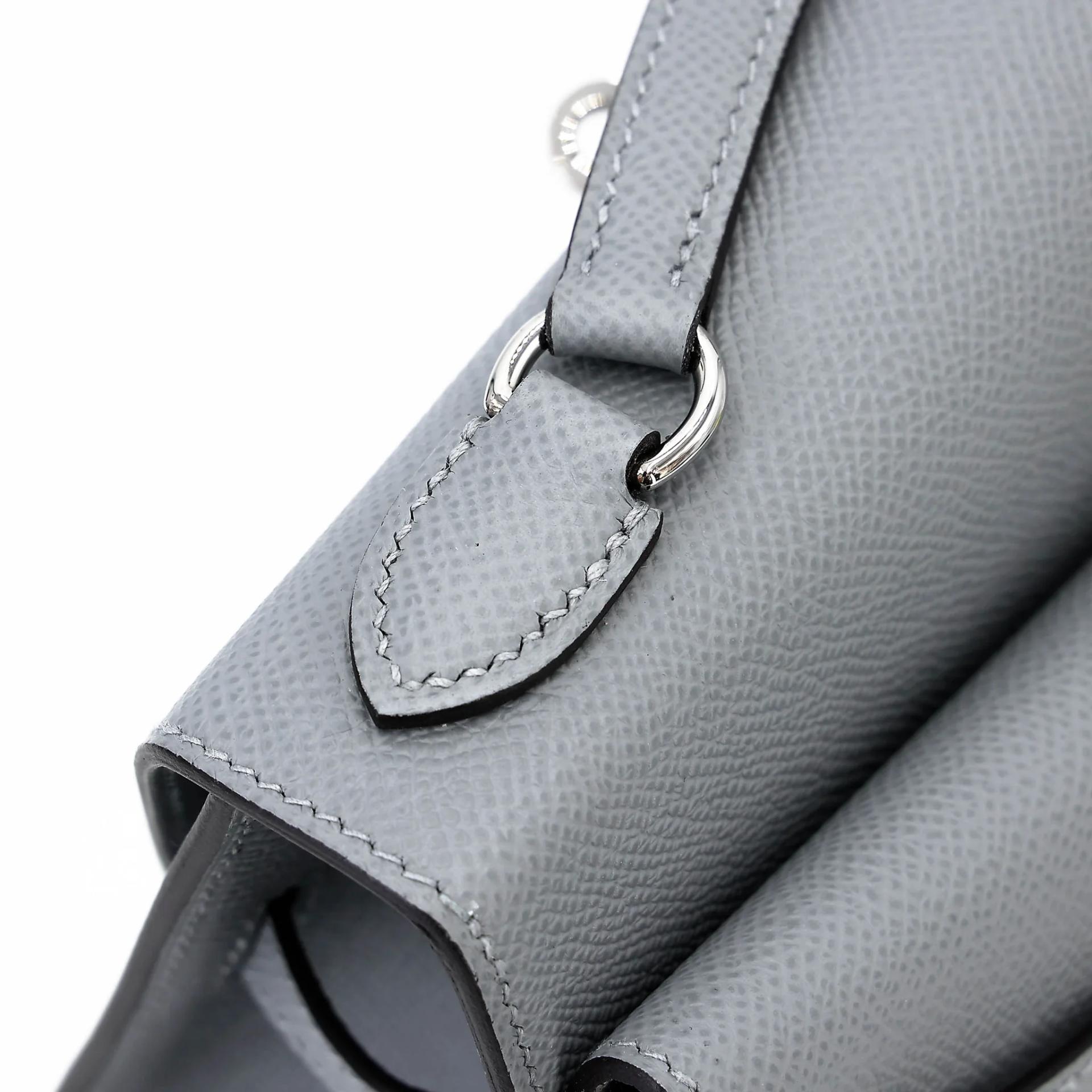 ランク SA HERMÈS エルメス 限定品 ケリー20 無秩序 グリパンタン (P0) エプソン シルバー金具 K刻印 (2025) - 4