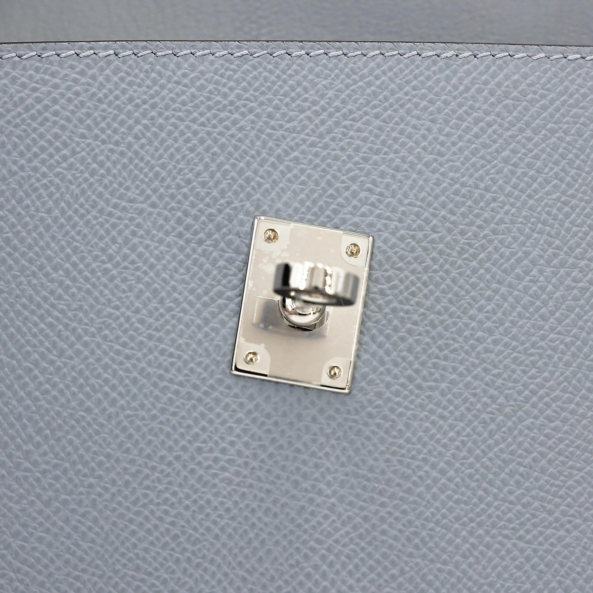ランク SA HERMÈS エルメス 限定品 ケリー20 無秩序 グリパンタン (P0) エプソン シルバー金具 K刻印 (2025) - 24