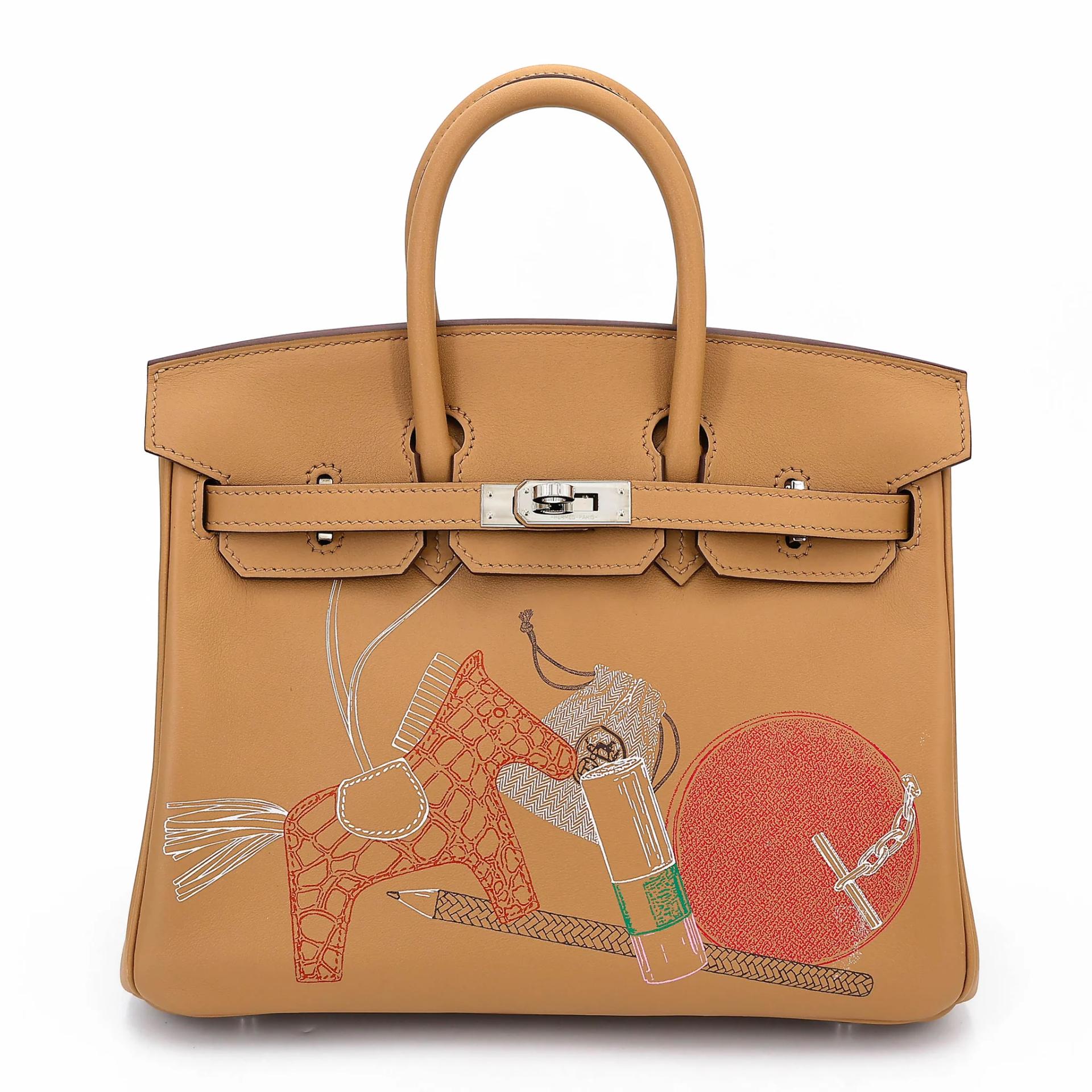 Birkin 25 In & Out Biscuit (4B)