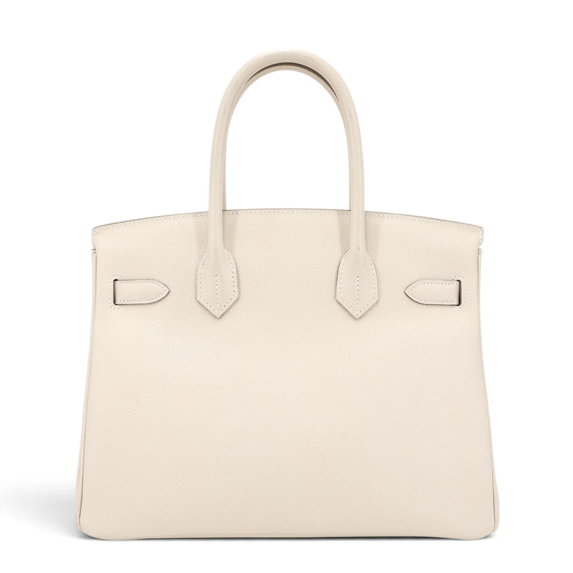 Very Good ( Rank A) HERMÈS Birkin 30 Craie (10) Epsom Gold hardware B (2023) - 2