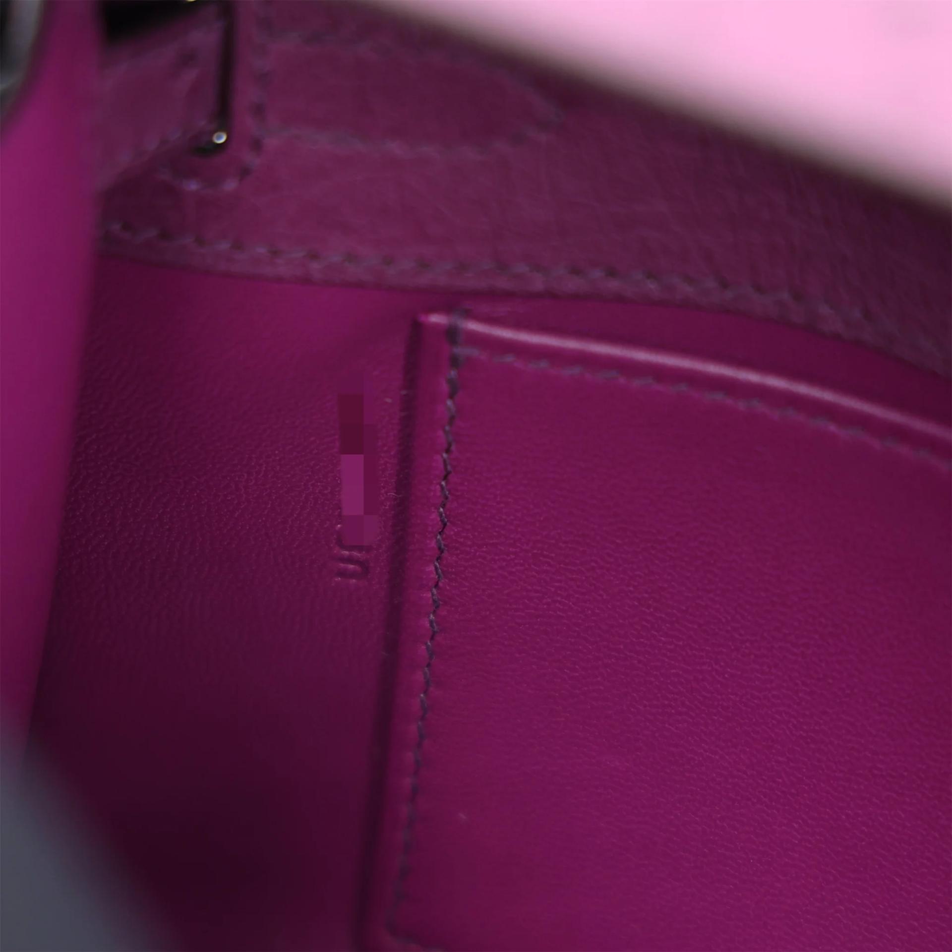 Unused ( Rank NS ) HERMÈS Kelly Pochette Violet (96) Ostrich Gold hardware U (2022) - 15