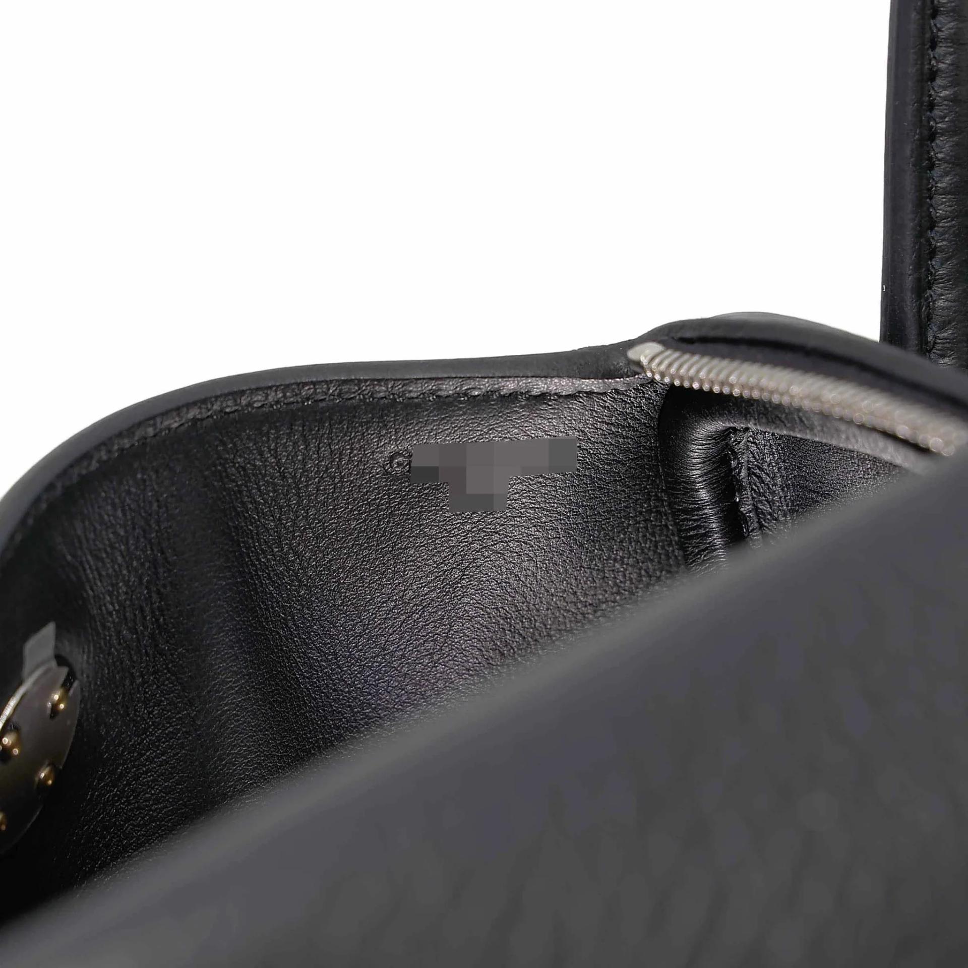 Brand New ( Rank N ) HERMÈS Mini Lindy II Noir (89) Clemence Palladium hardware G (2026) - 14