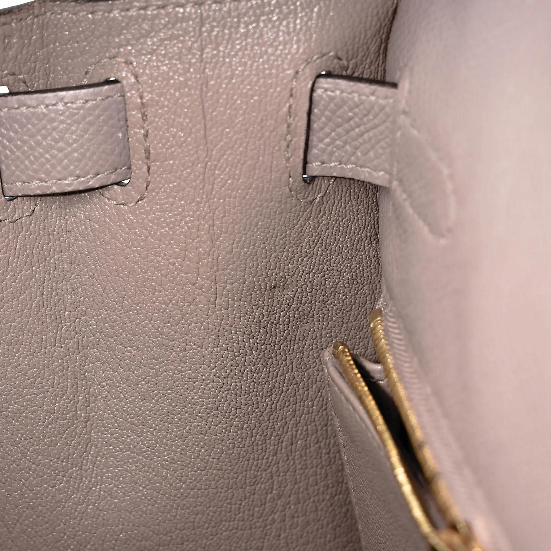 Very Good ( Rank A) HERMÈS Kelly 28 Seliier Gris Asphalte (M8) Epsom Gold hardware C (2018) - 38