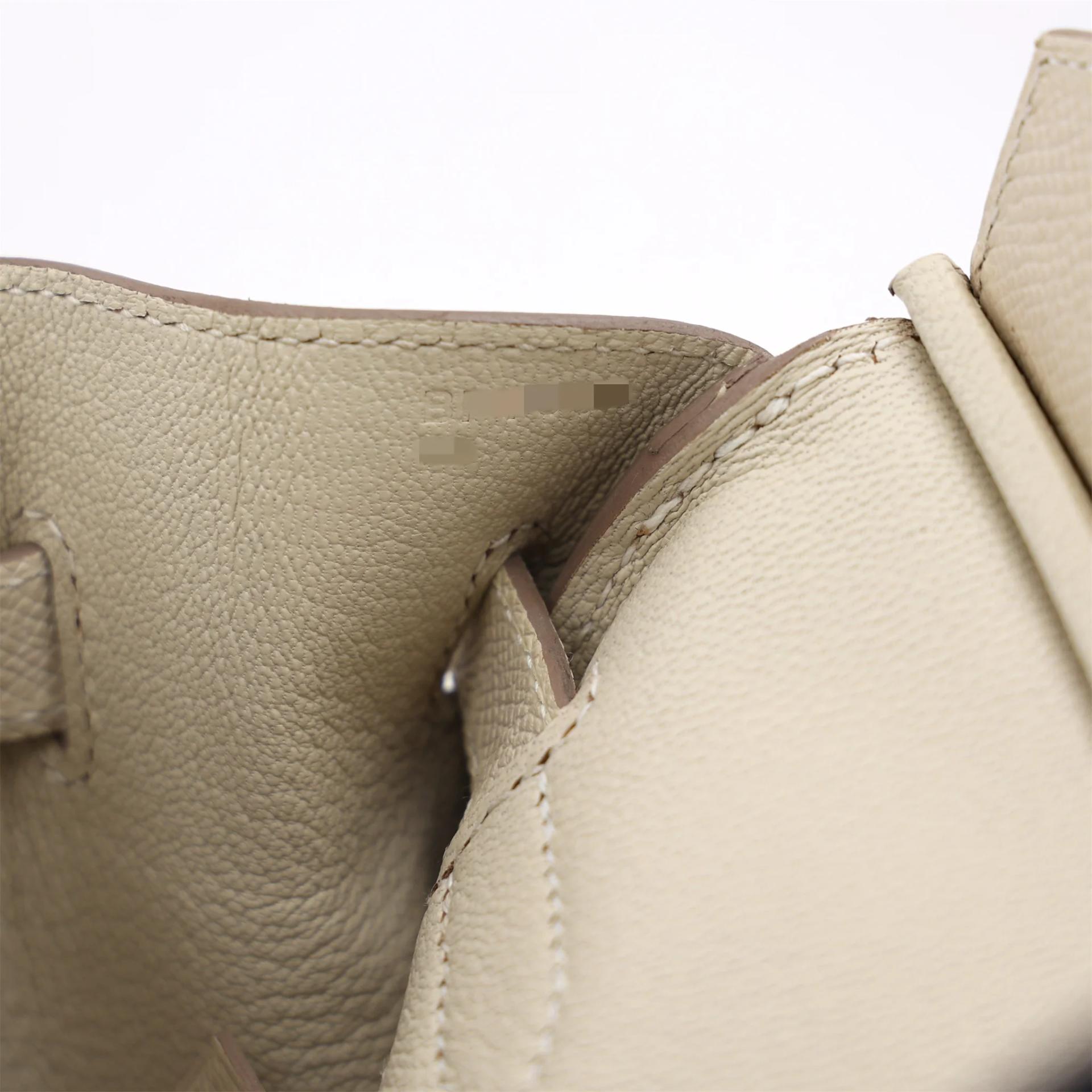 Very Good ( Rank A) HERMÈS Birkin 30 Craie (10) Epsom Gold hardware B (2023) - 21