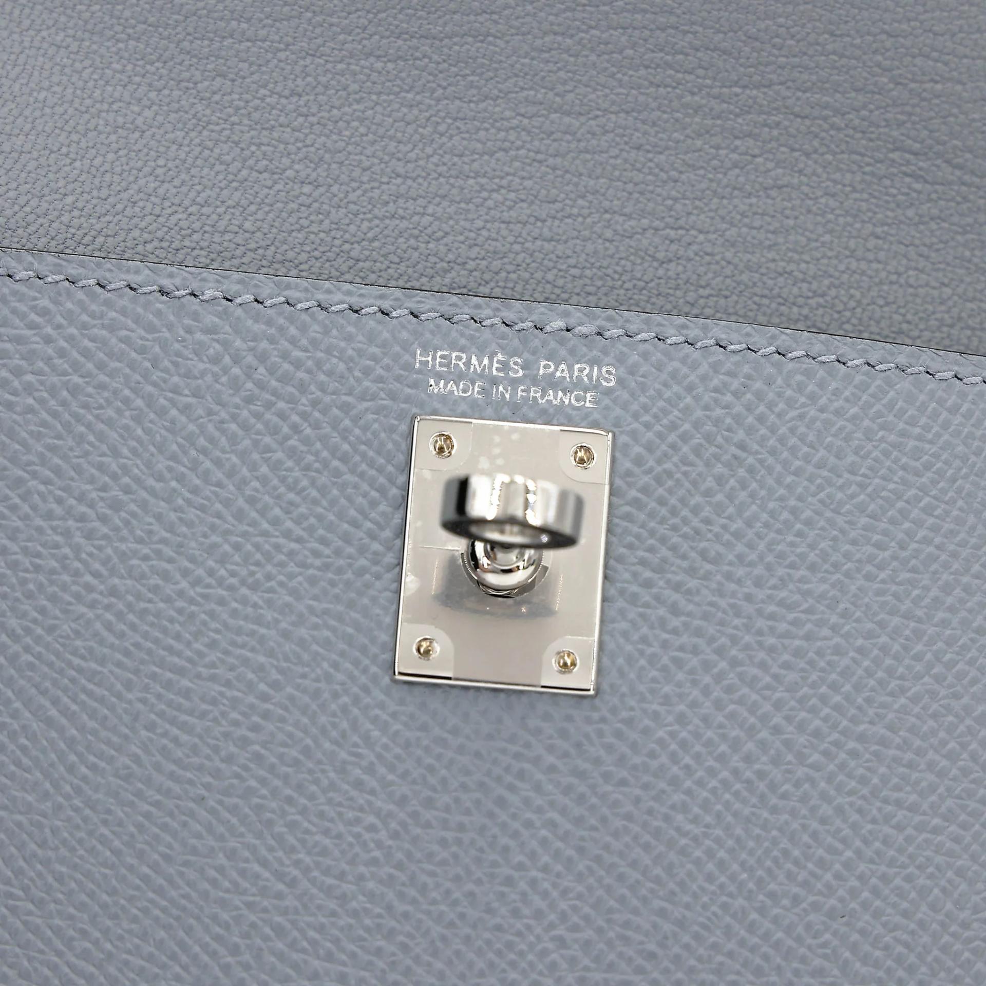 ランク SA HERMÈS エルメス 限定品 ケリー20 無秩序 グリパンタン (P0) エプソン シルバー金具 K刻印 (2025) - 15