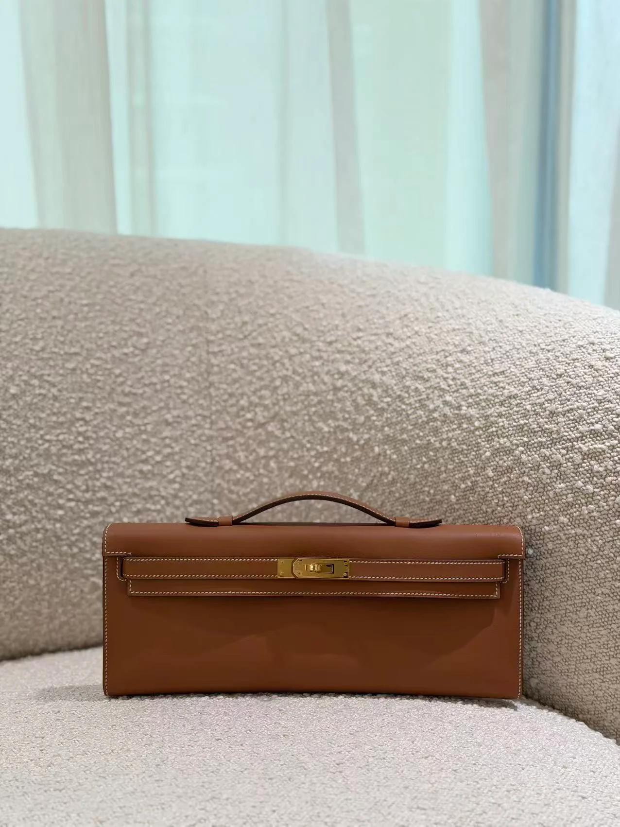 Brand New ( Rank N ) HERMÈS Kelly Cut Gold (37) Swift Gold hardware K (2025) - 3
